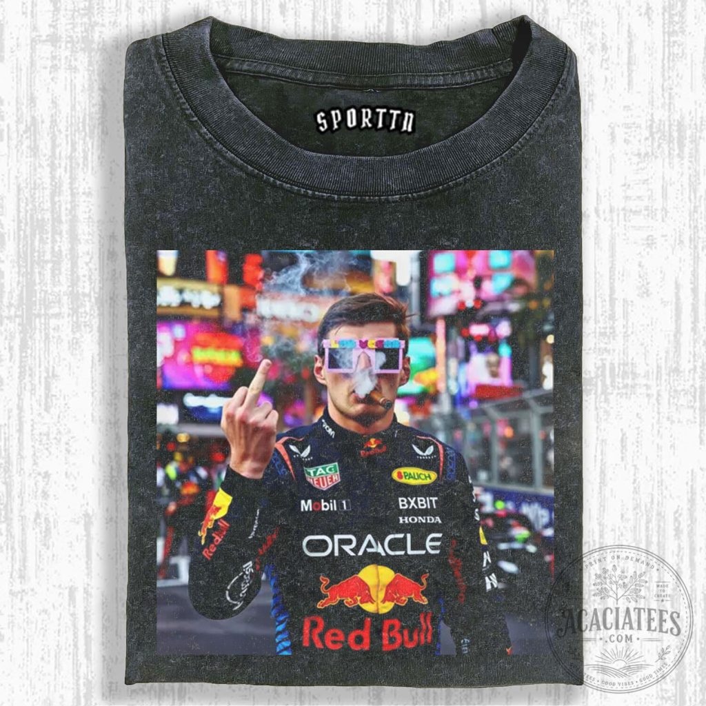 Max Verstappen Formula 1 Racing Driver Graphic T-Shirt 25 Max Verstappen Formula 1 Racing Driver Graphic T-Shirt