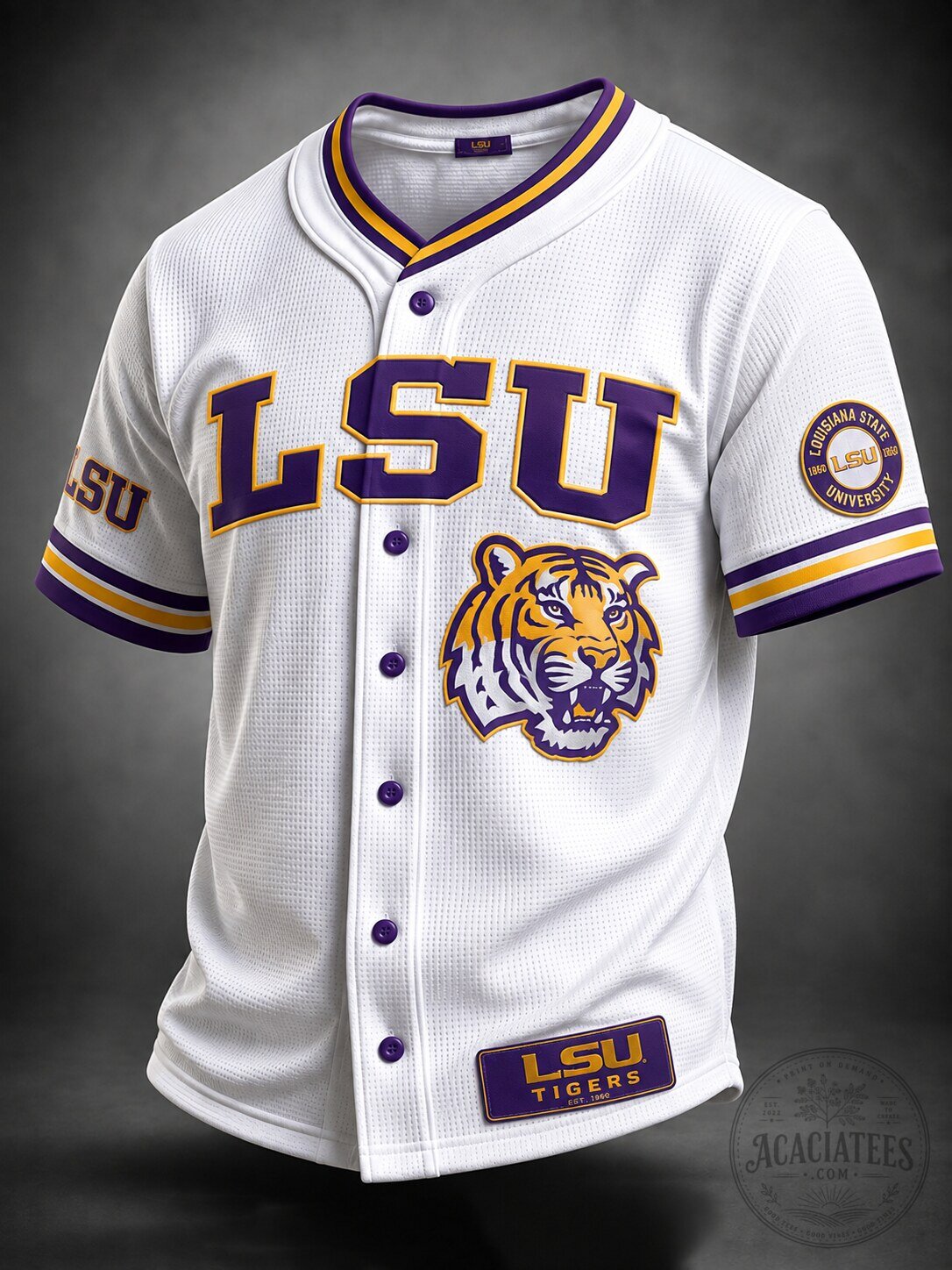 Louisiana State University Tigers NCAA Baseball Jersey