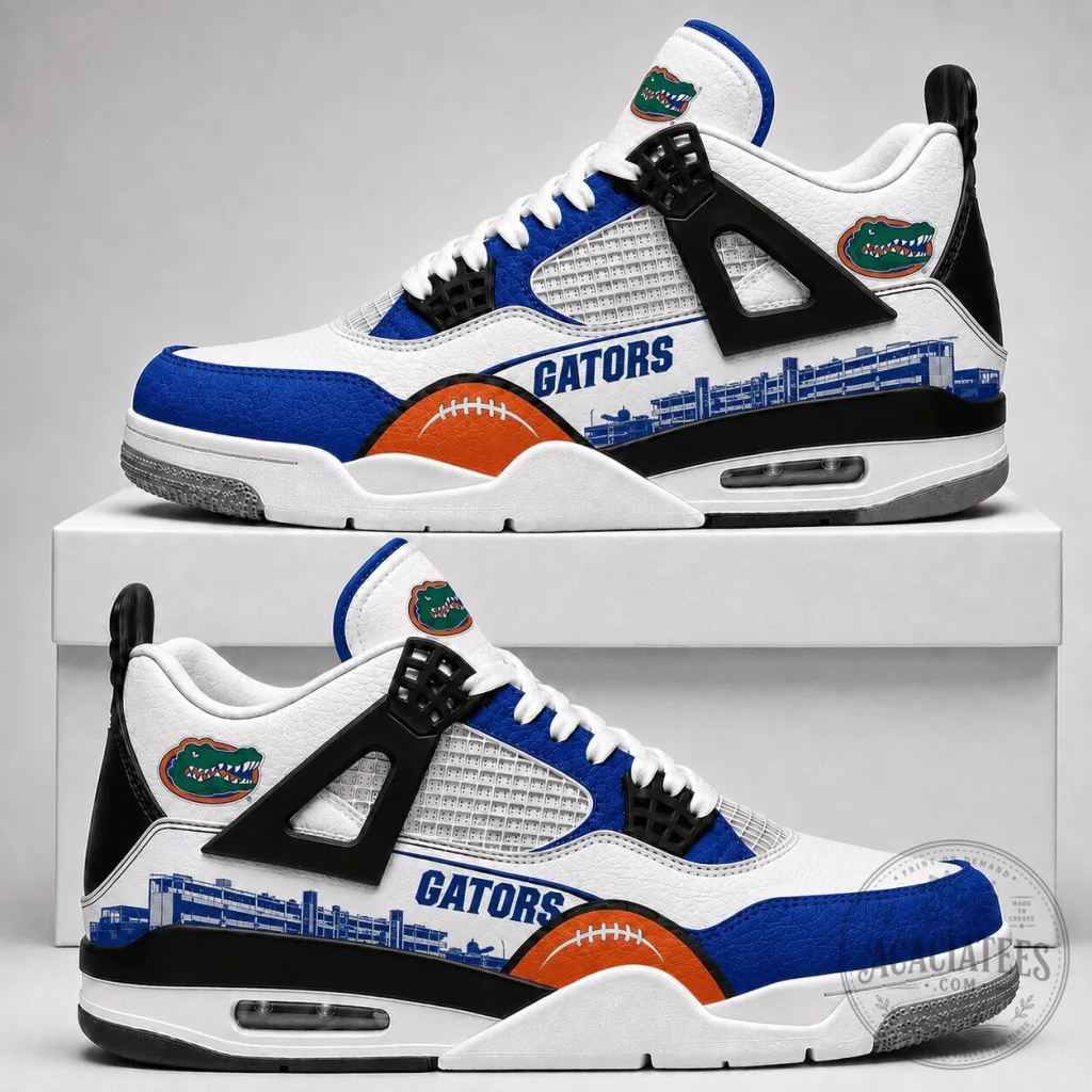 Florida Gators NCAA Football Team Custom Sneakers Shoes Florida Gators NCAA Football Team Custom Sneakers Shoes