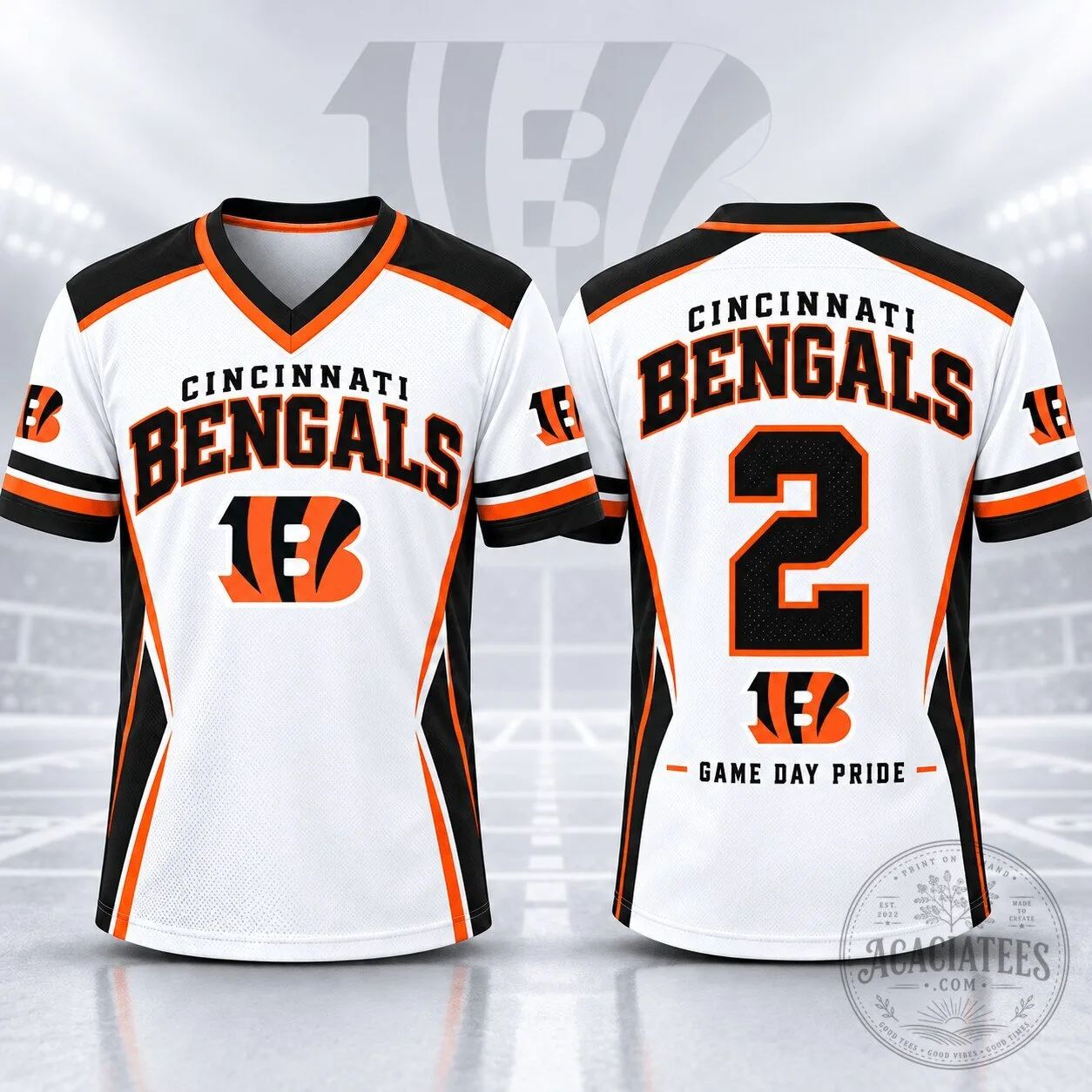 Cincinnati Bengals Game Day Pride Football Jersey
