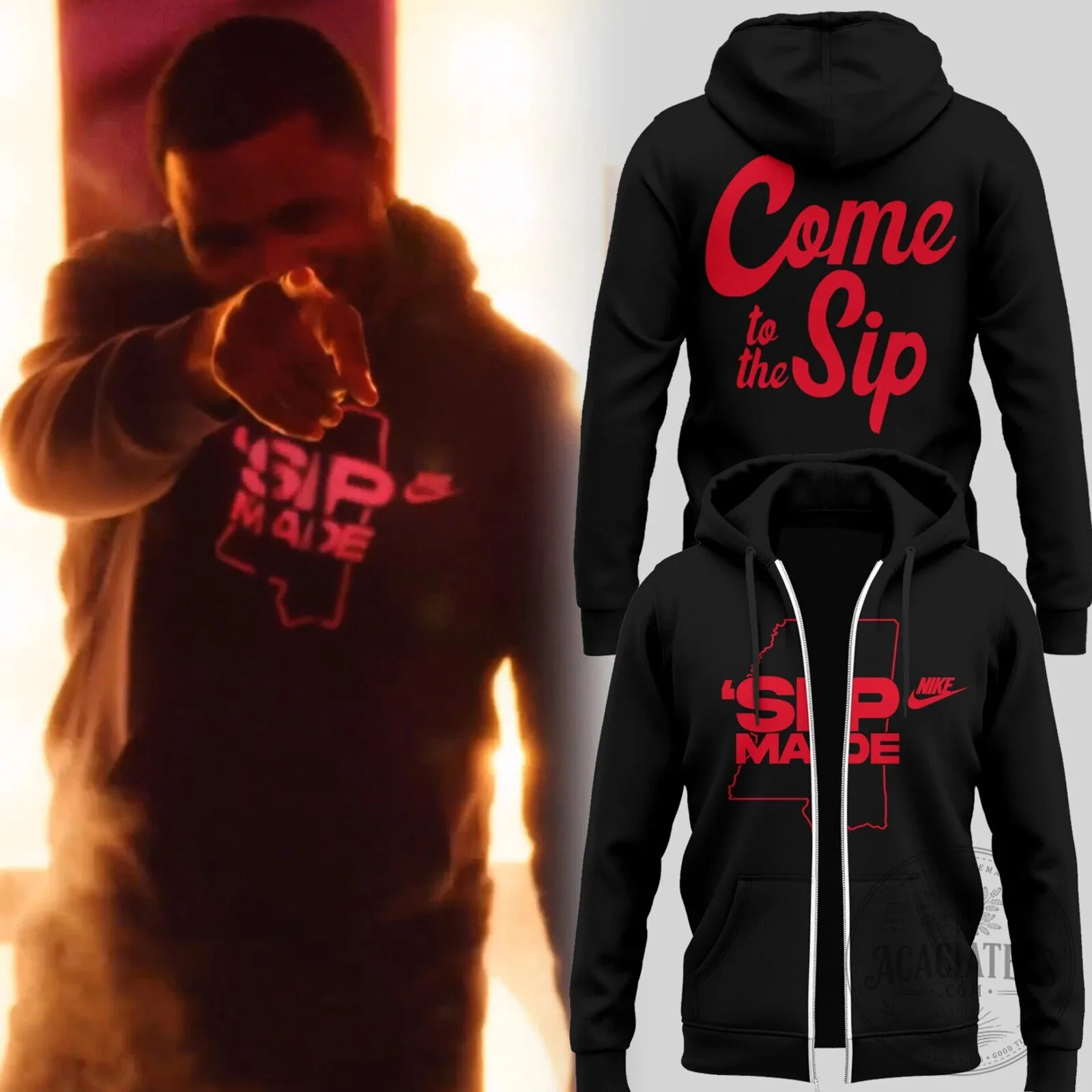 Come To The Sip Made Mississippi State Football Fan Hoodie 2 Come To The Sip Made Mississippi State Football Fan Hoodie