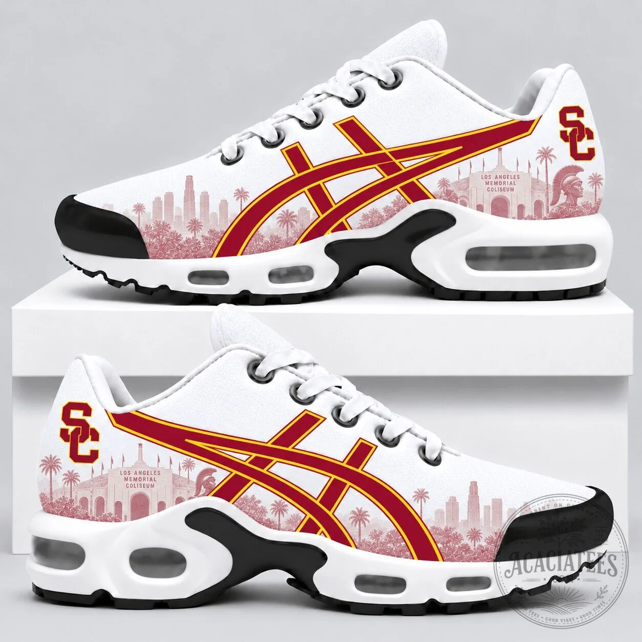 University of Southern California Trojans Football Team Fan Sneakers