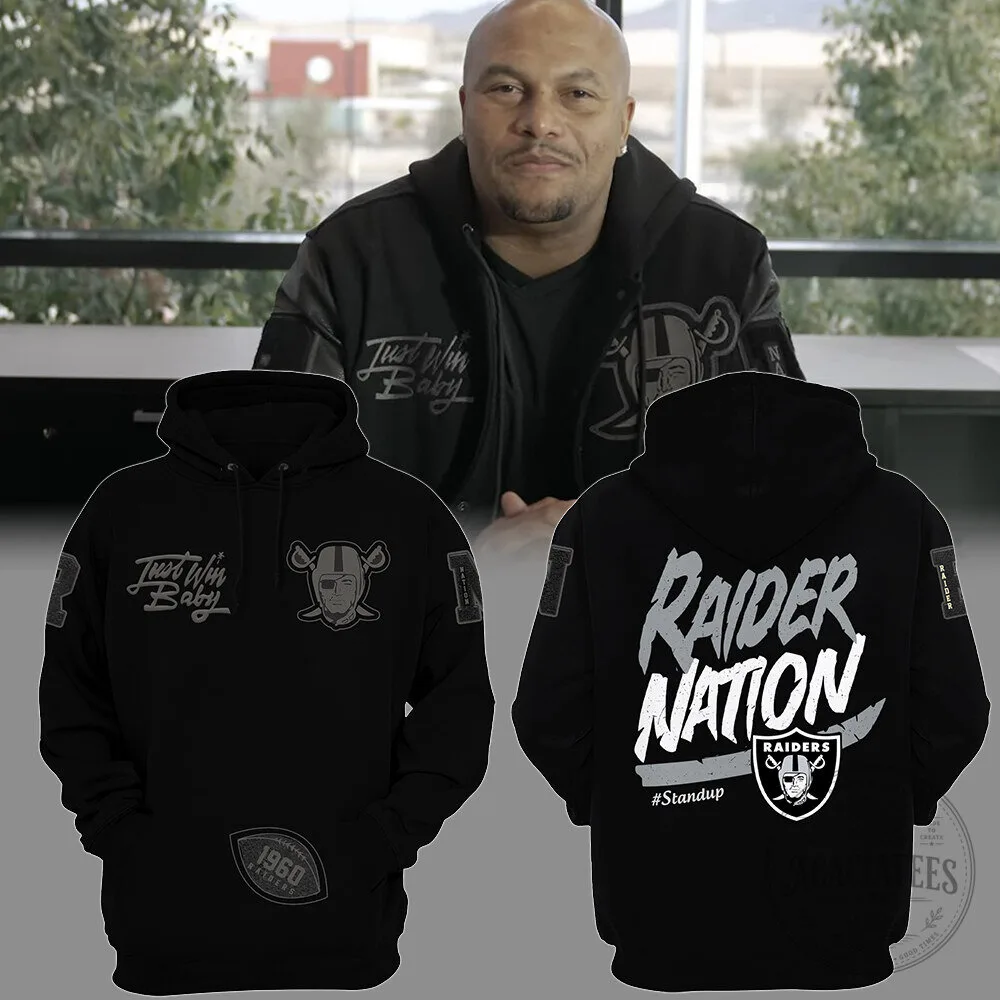 Raider Nation Just Win Baby Las Vegas Raiders Football Hoodie