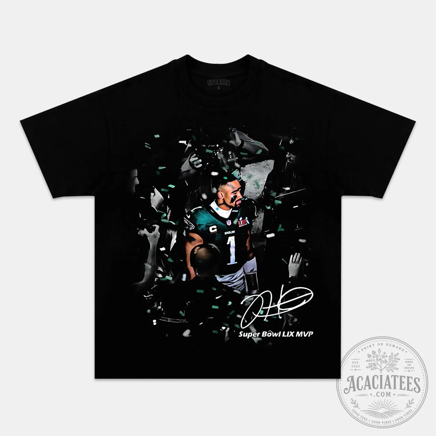 Jalen Hurts Super Bowl LIX MVP Celebration Philadelphia Eagles T-Shirt