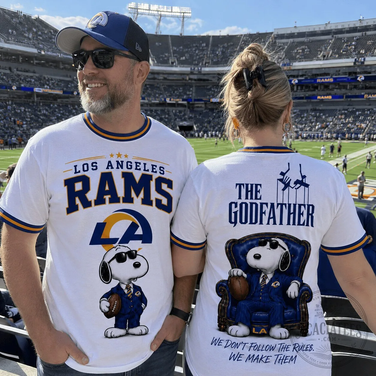 Los Angeles Rams Football Snoopy The Godfather Rule Maker T-Shirt