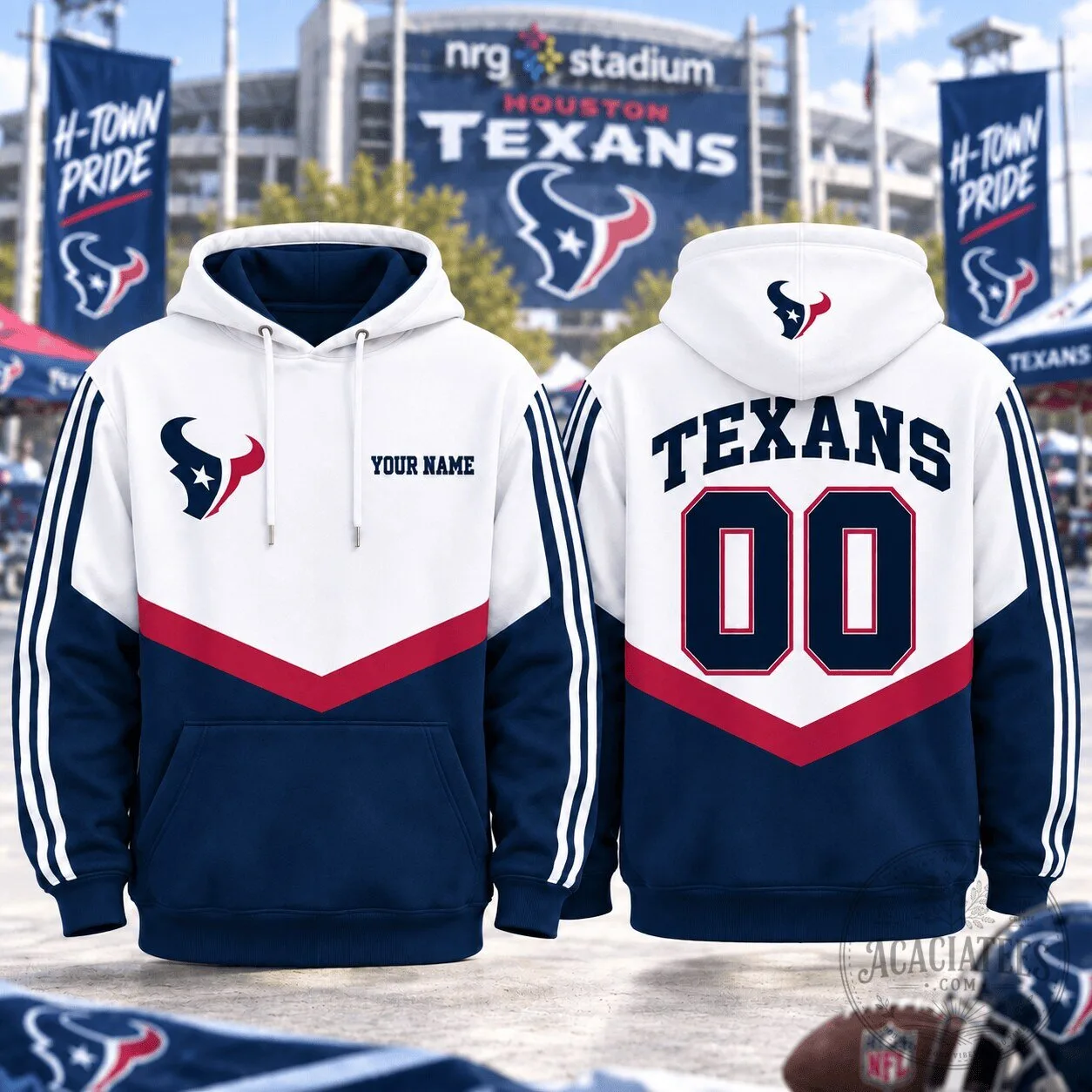 Houston Texans Personalized Game Day Fan Hoodie