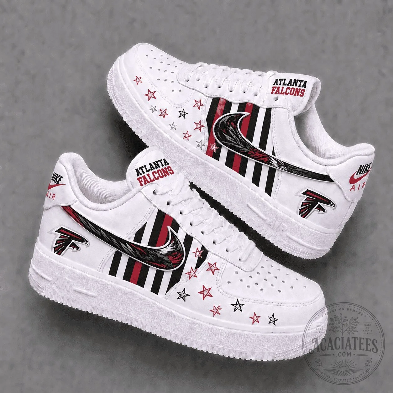 Atlanta Falcons Nike Air Force 1 Low Custom Shoes