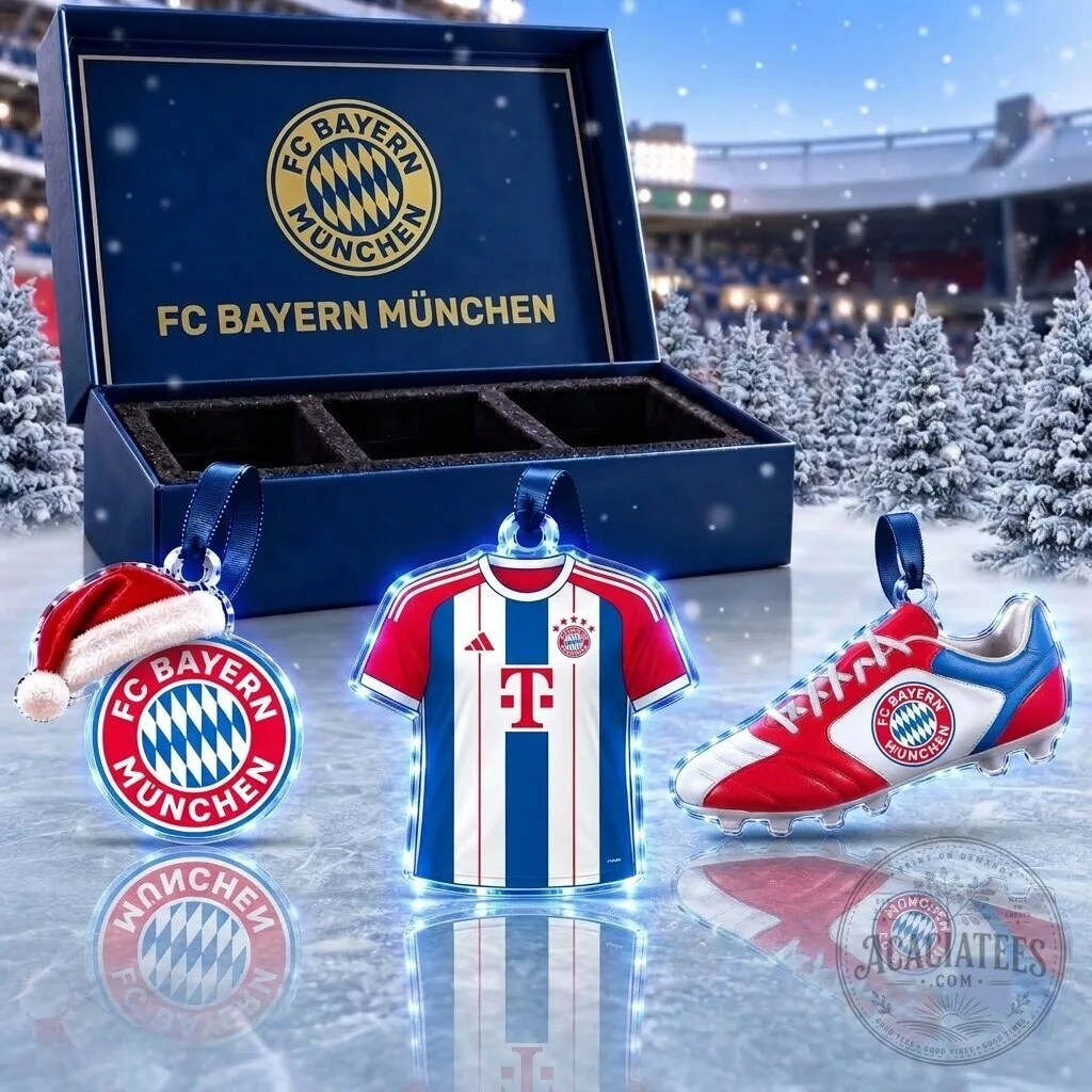 FC Bayern Munich Bundesliga Football Club Christmas Tree Ornament Set