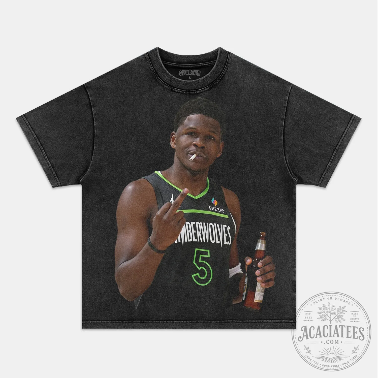 Anthony Edwards Minnesota Timberwolves Basketball Player Graphic T-Shirt