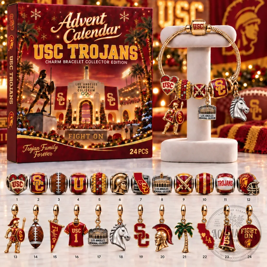 University of Southern California Trojans Advent Calendar Charm Bracelet Set University of Southern California Trojans Advent Calendar Charm Bracelet Set