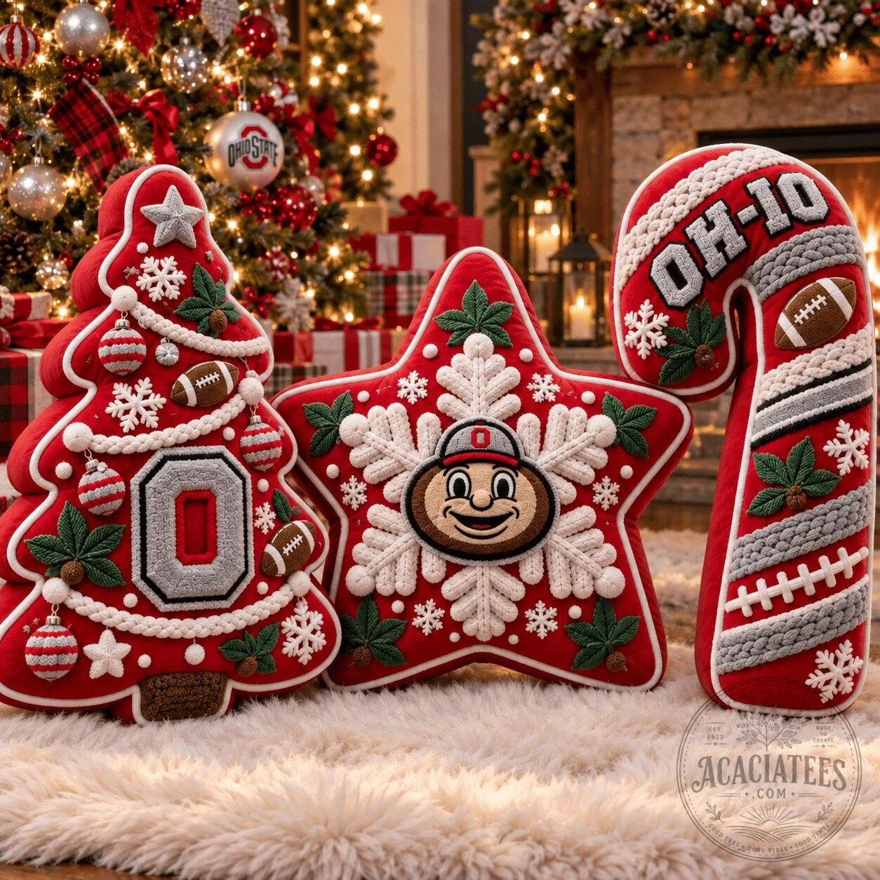 OSB Christmas Tree Base Pillow Set HTTT