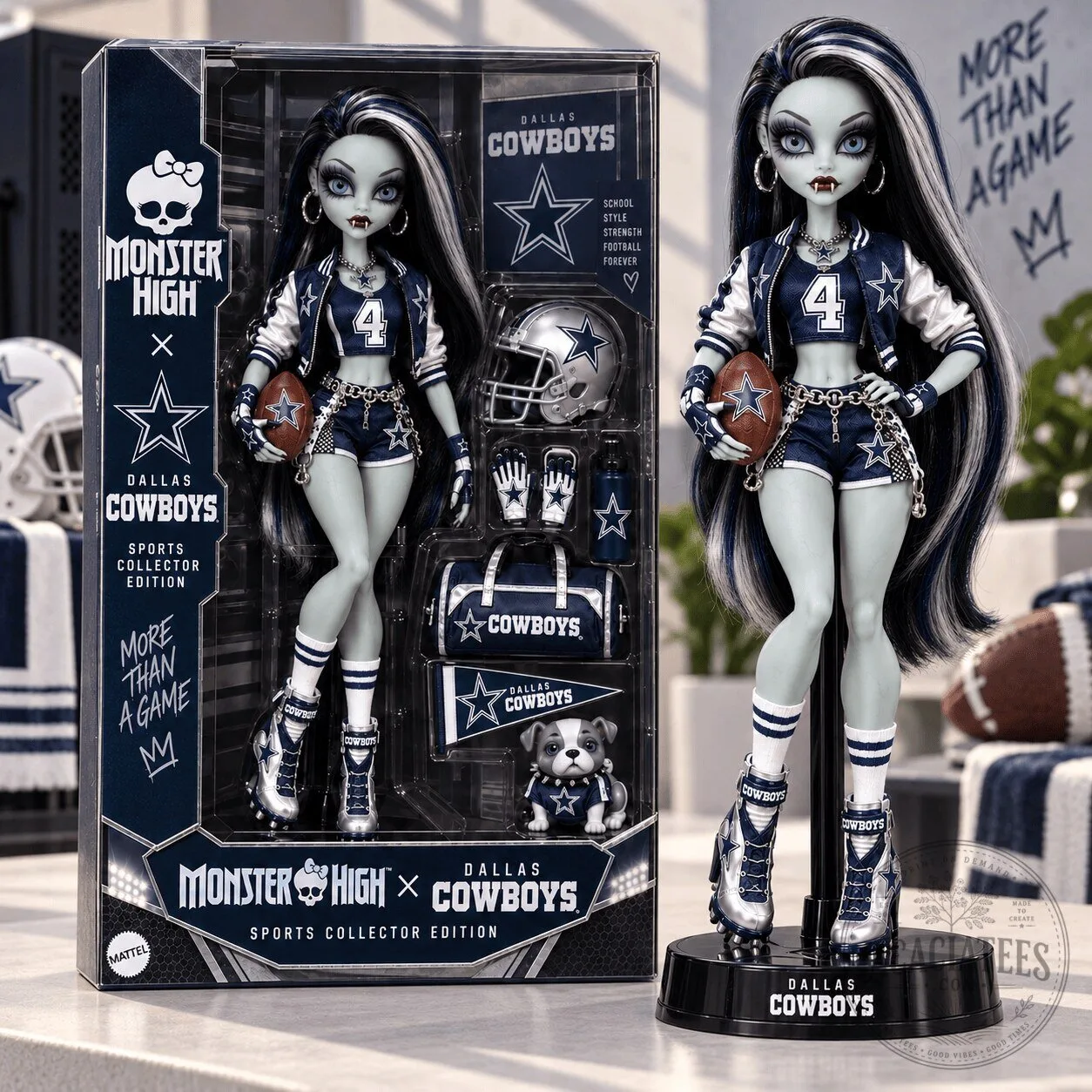 Monster High Skullector Dallas Cowboys Ghoulia Yelps Fashion Doll