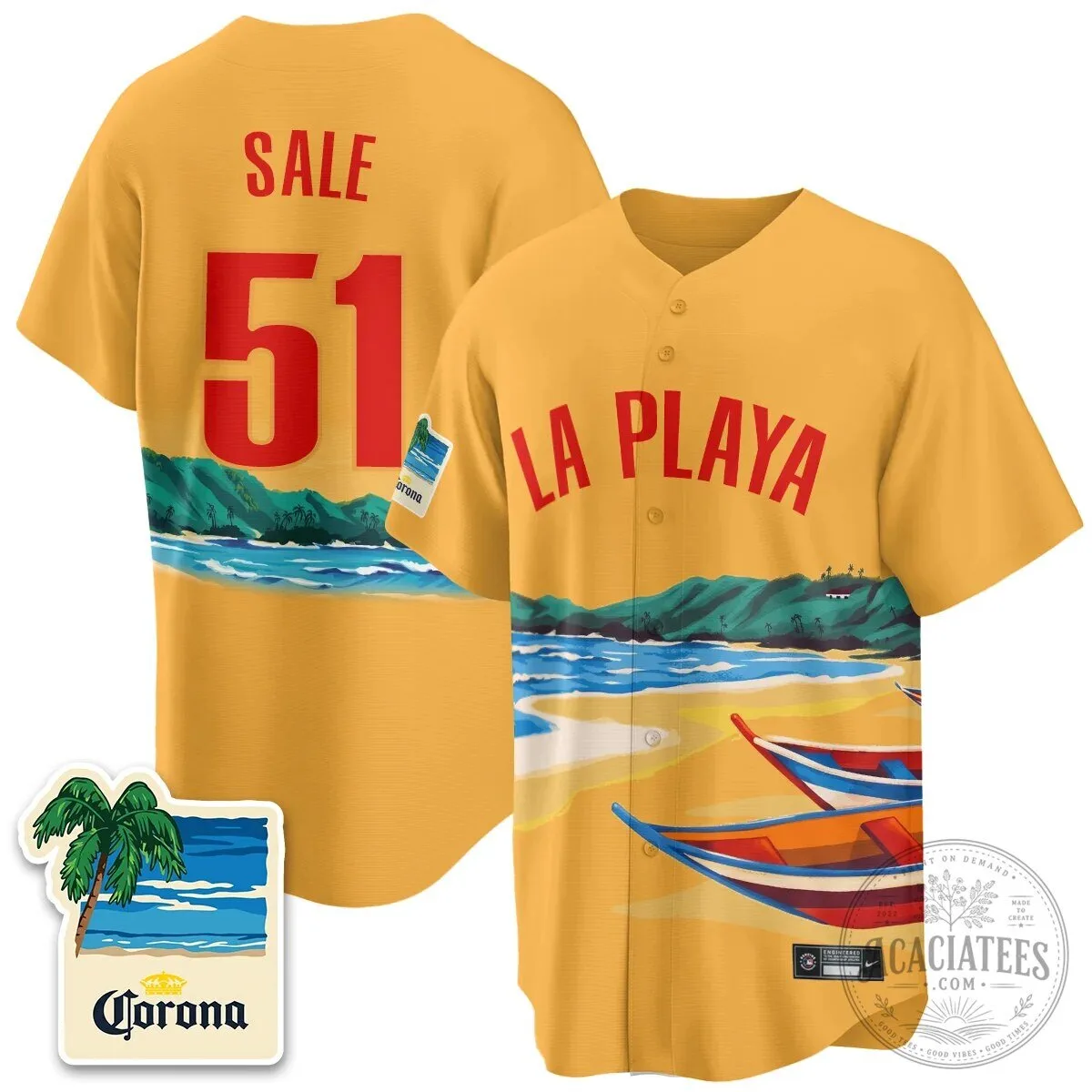 Iglesias 26 La Playa Beach Edition Baseball Jersey 16 Iglesias 26 La Playa Beach Edition Baseball Jersey