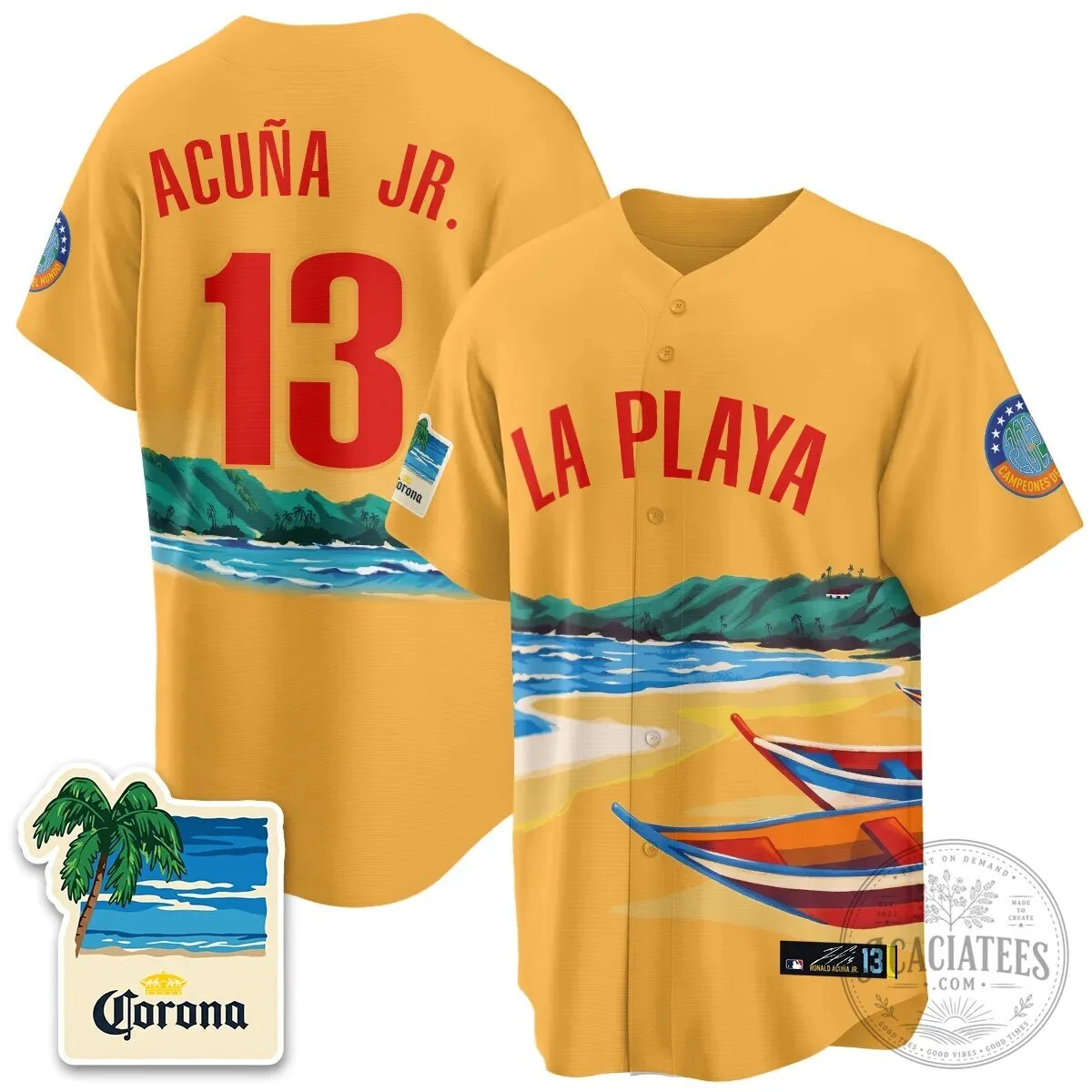 Iglesias 26 La Playa Beach Edition Baseball Jersey 19 Iglesias 26 La Playa Beach Edition Baseball Jersey