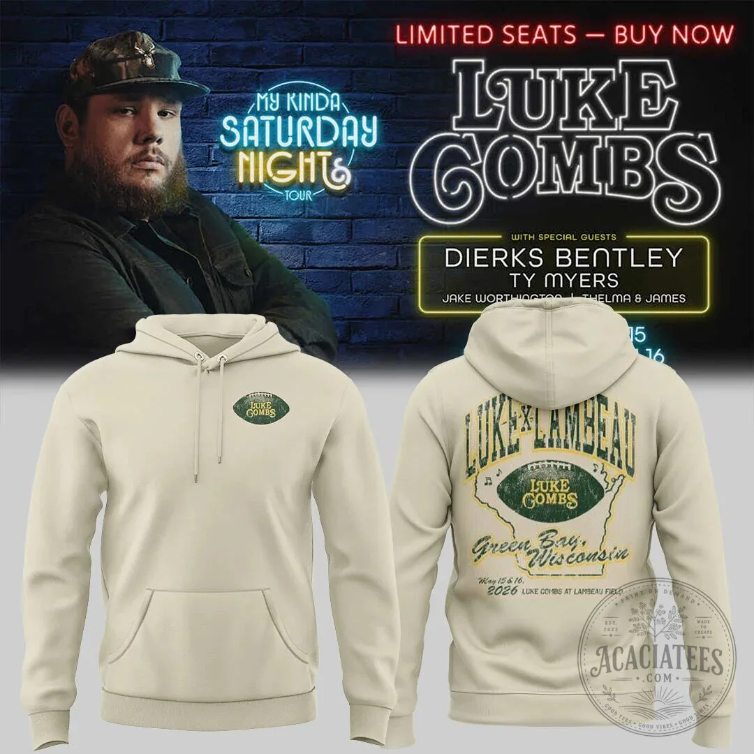 Luke Combs Lambeau Field My Kinda Saturday Night Tour Hoodie