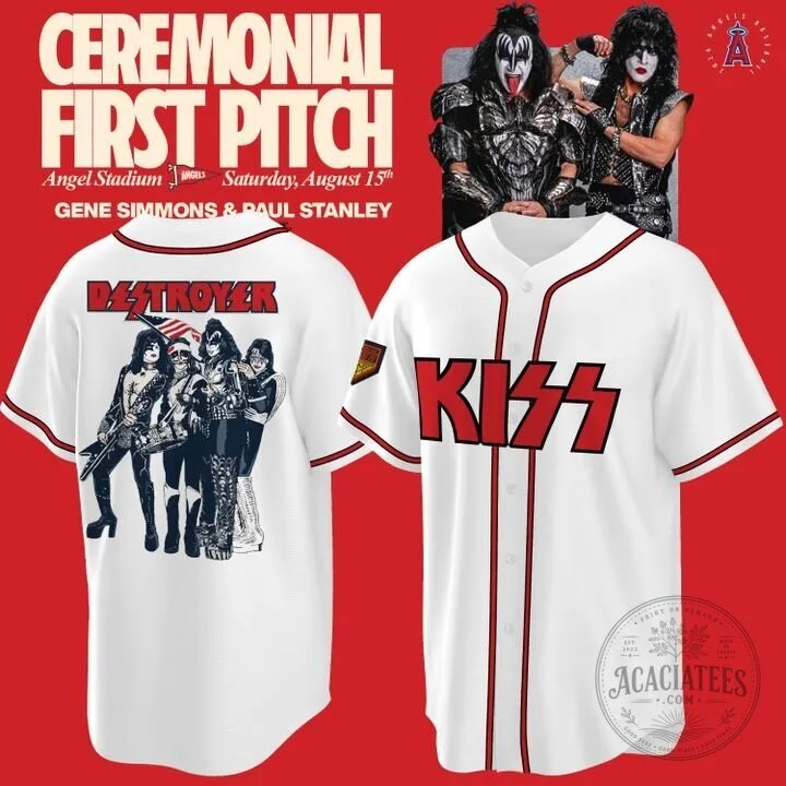 KISS Band Destroyer Album Art Baseball Jersey
