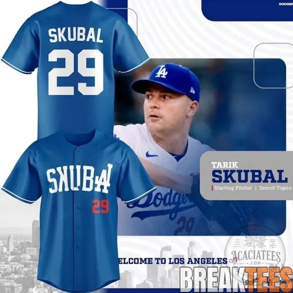 Tarik Skubal Los Angeles Dodgers Royal Blue Baseball Jersey