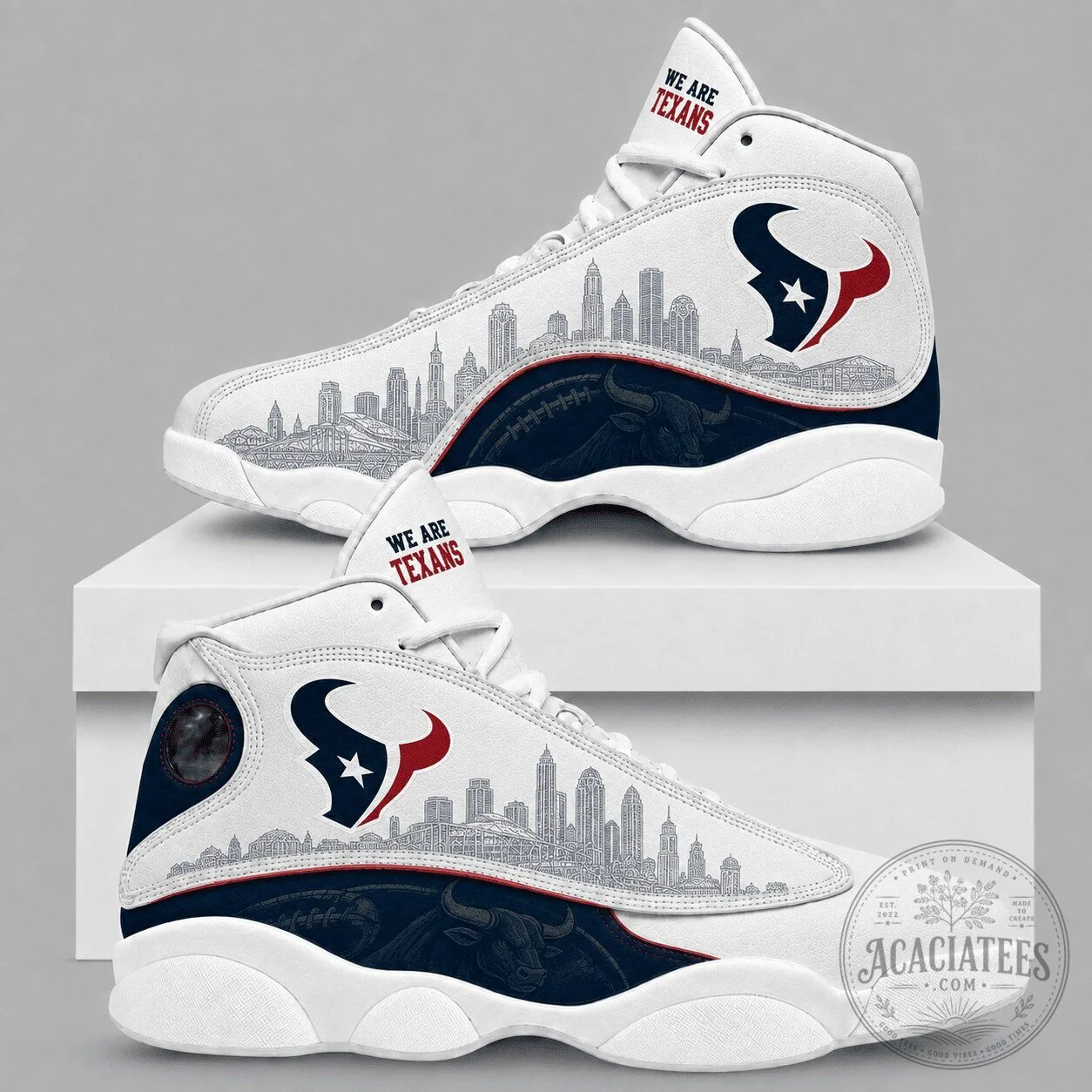Houston Texans Cityscape High Top Sneakers