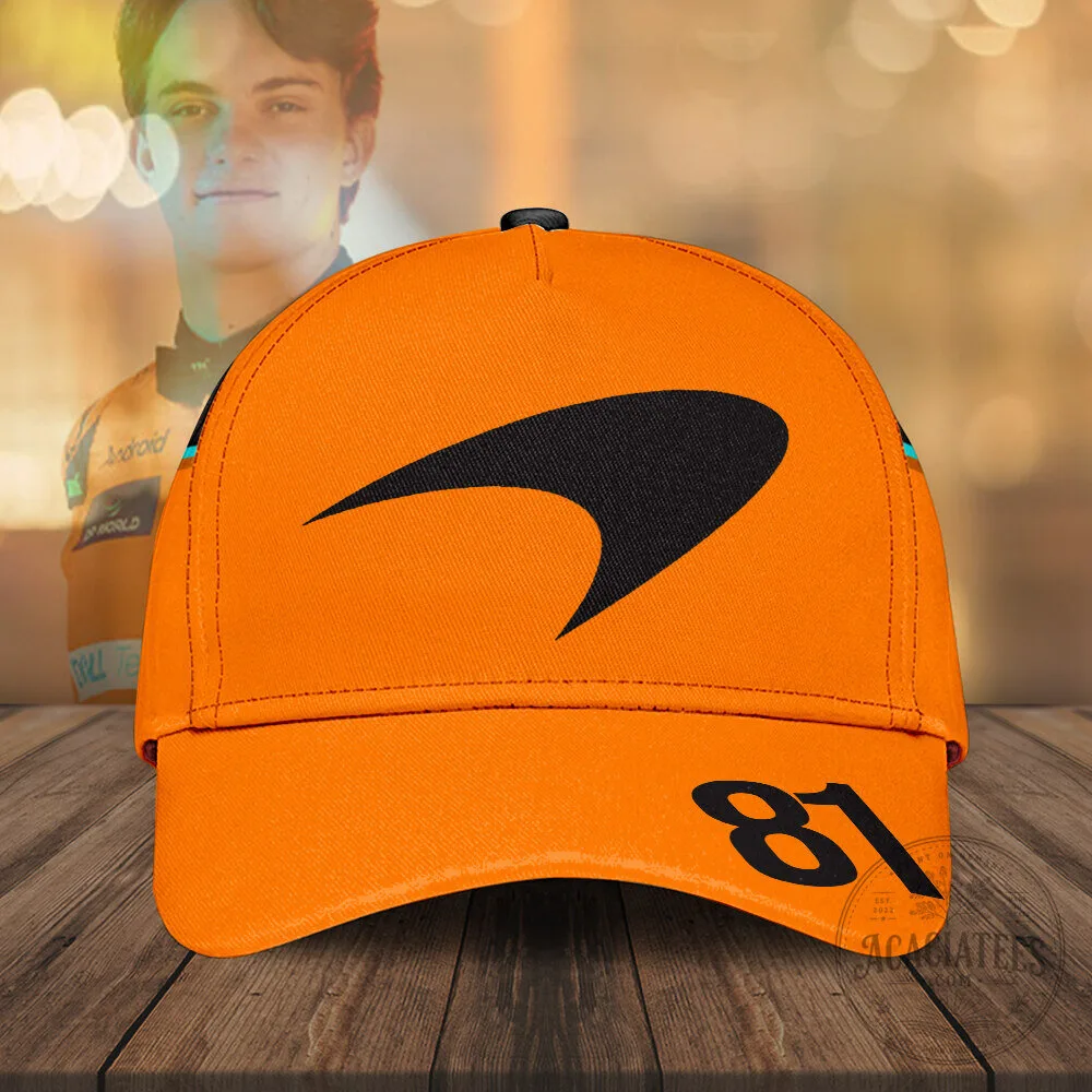 Oscar Piastri McLaren Formula 1 Racing Number 81 Cap Hat