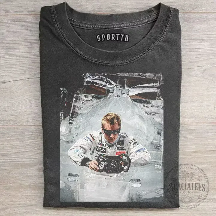 Kimi Raikkonen Ice Man Racing Driver Formula One Fan T-Shirt