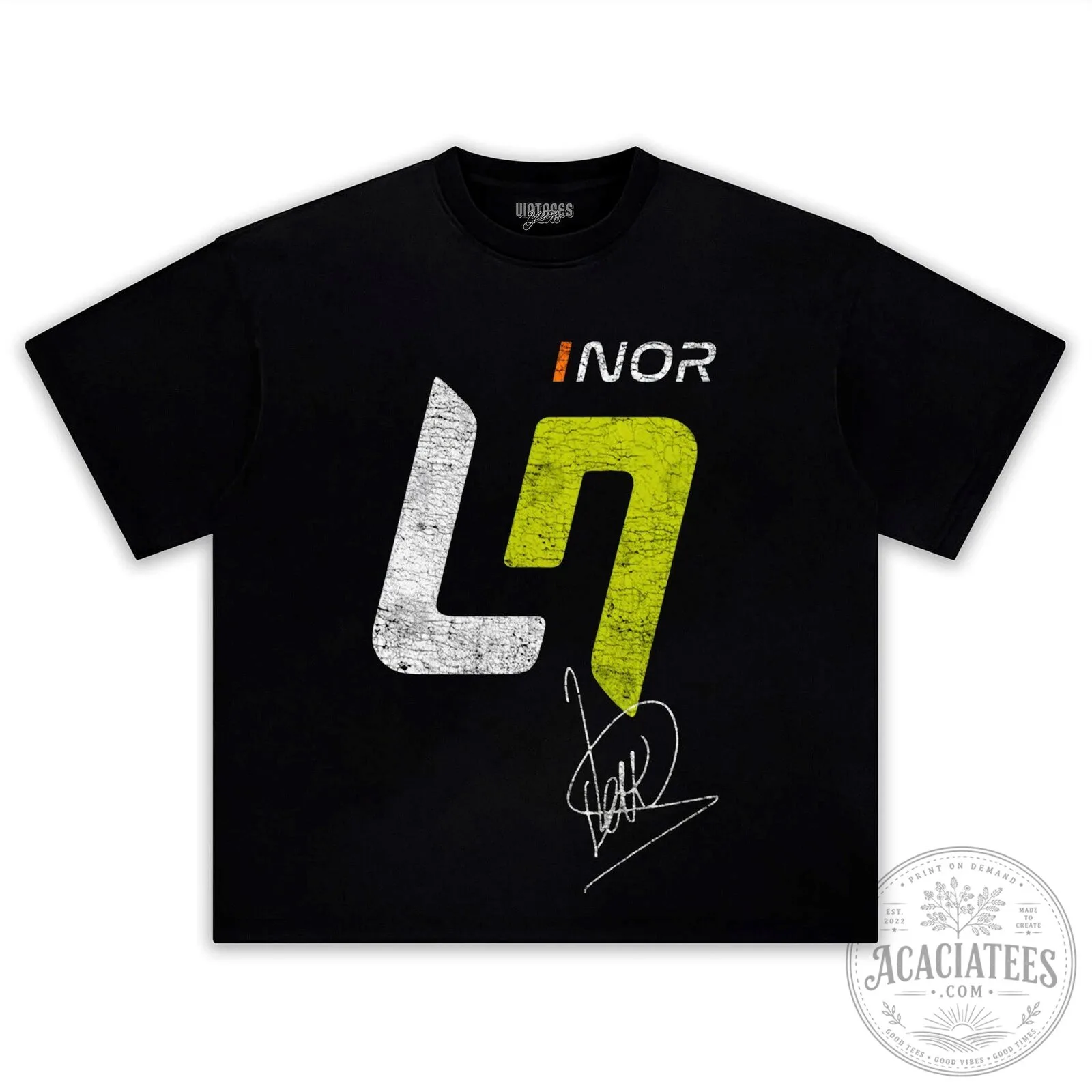 Lando Norris Formula One Racing Driver Number Four T-Shirt