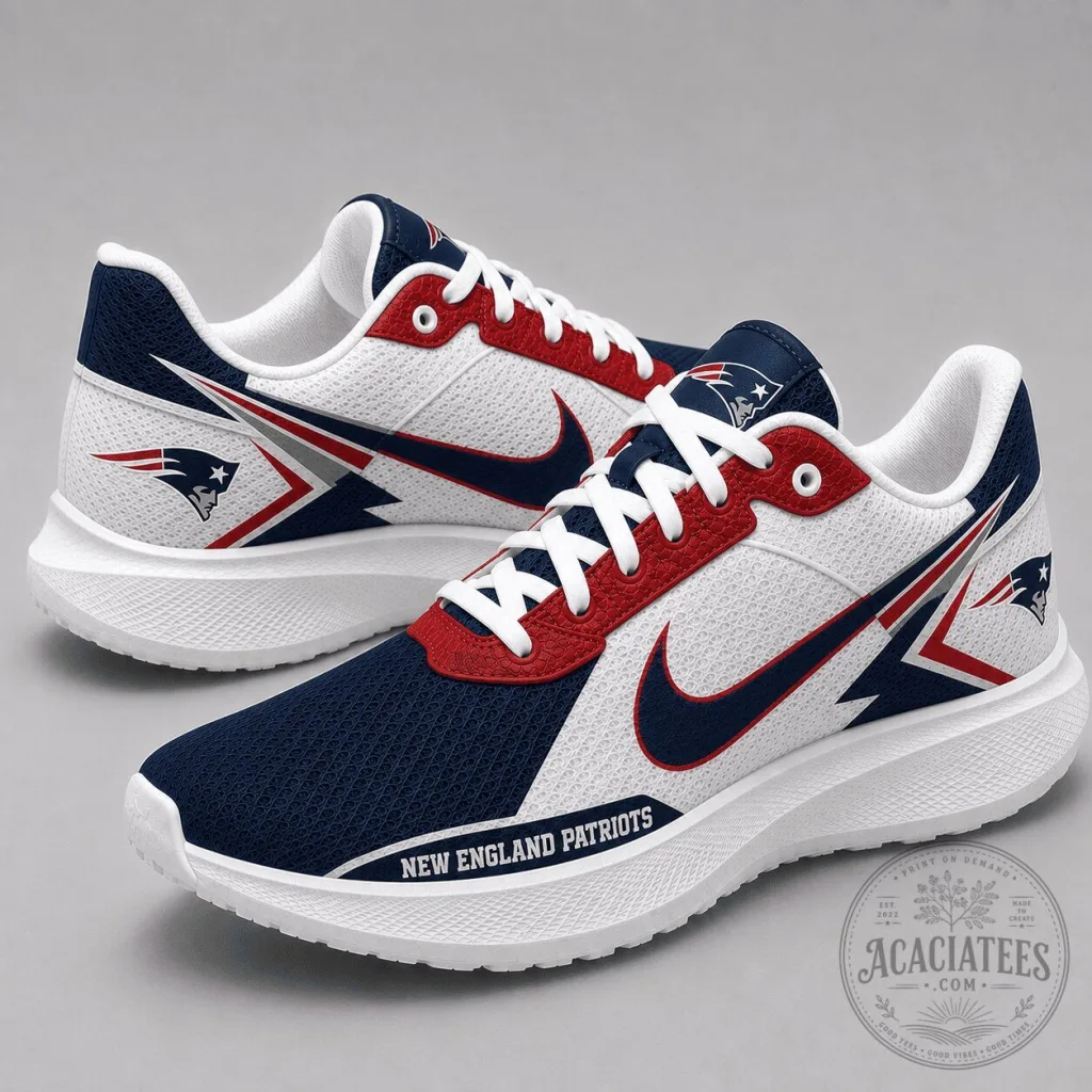 New England Patriots Athletic Running Shoes for Men and Women New England Patriots Athletic Running Shoes for Men and Women
