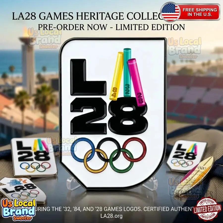 LA28 Los Angeles Summer Olympics Games Heritage Enamel Pin