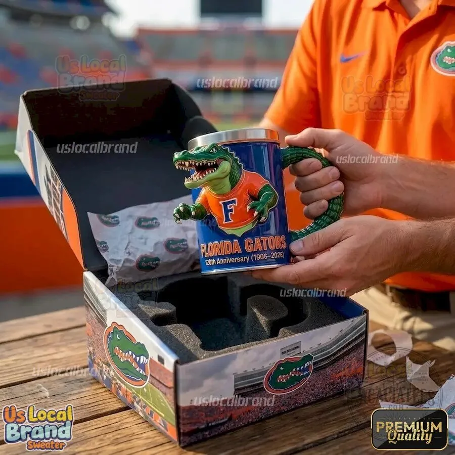 Florida Gators 120th Anniversary Alligator Handle Coffee Mug