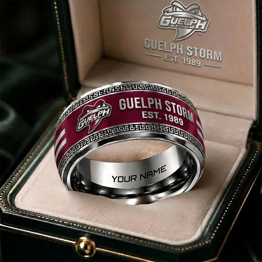 Guelph Storm Hockey Team Personalized Engraved Ring