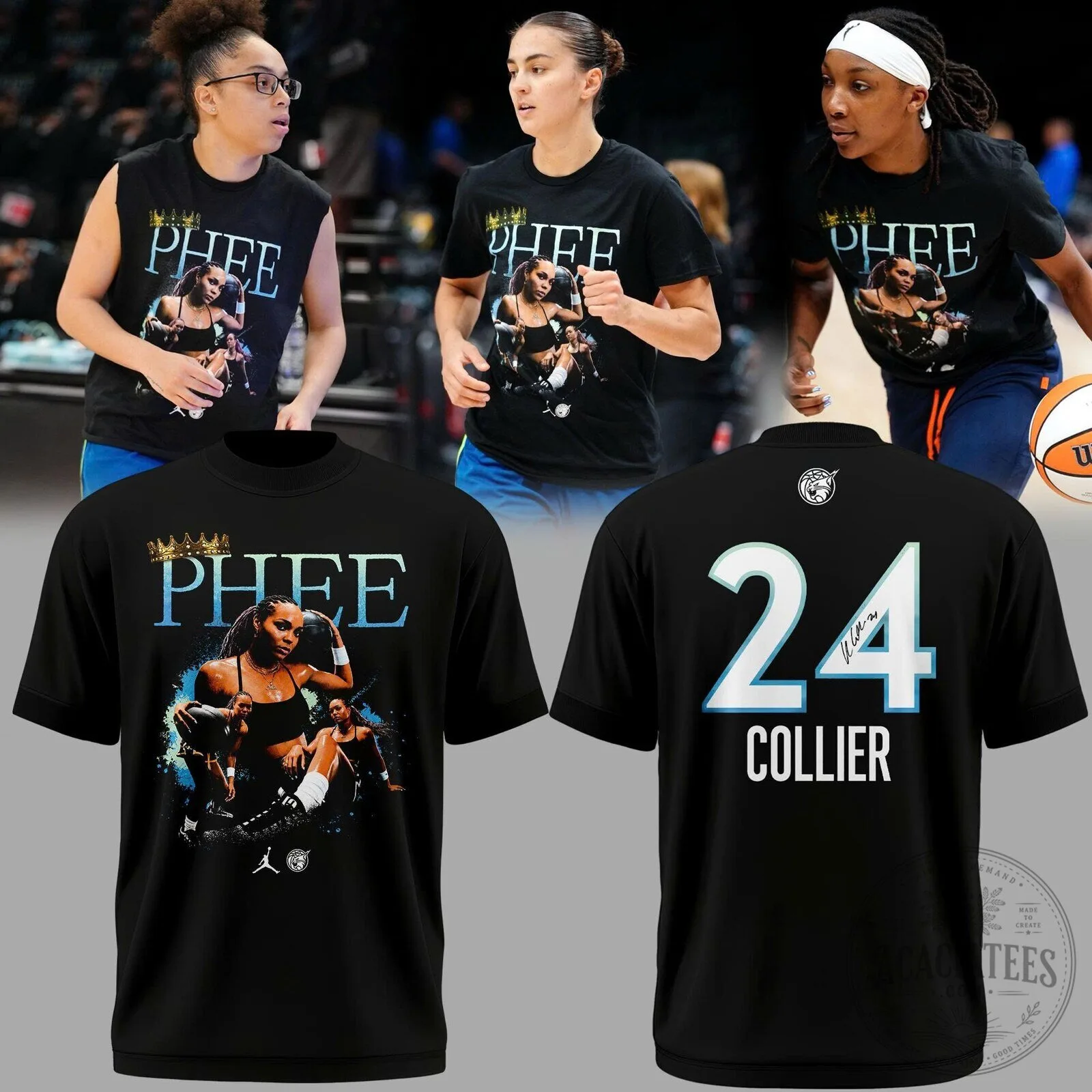 Minnesota Lynx Napheesa Collier 24 Basketball Player T-Shirt