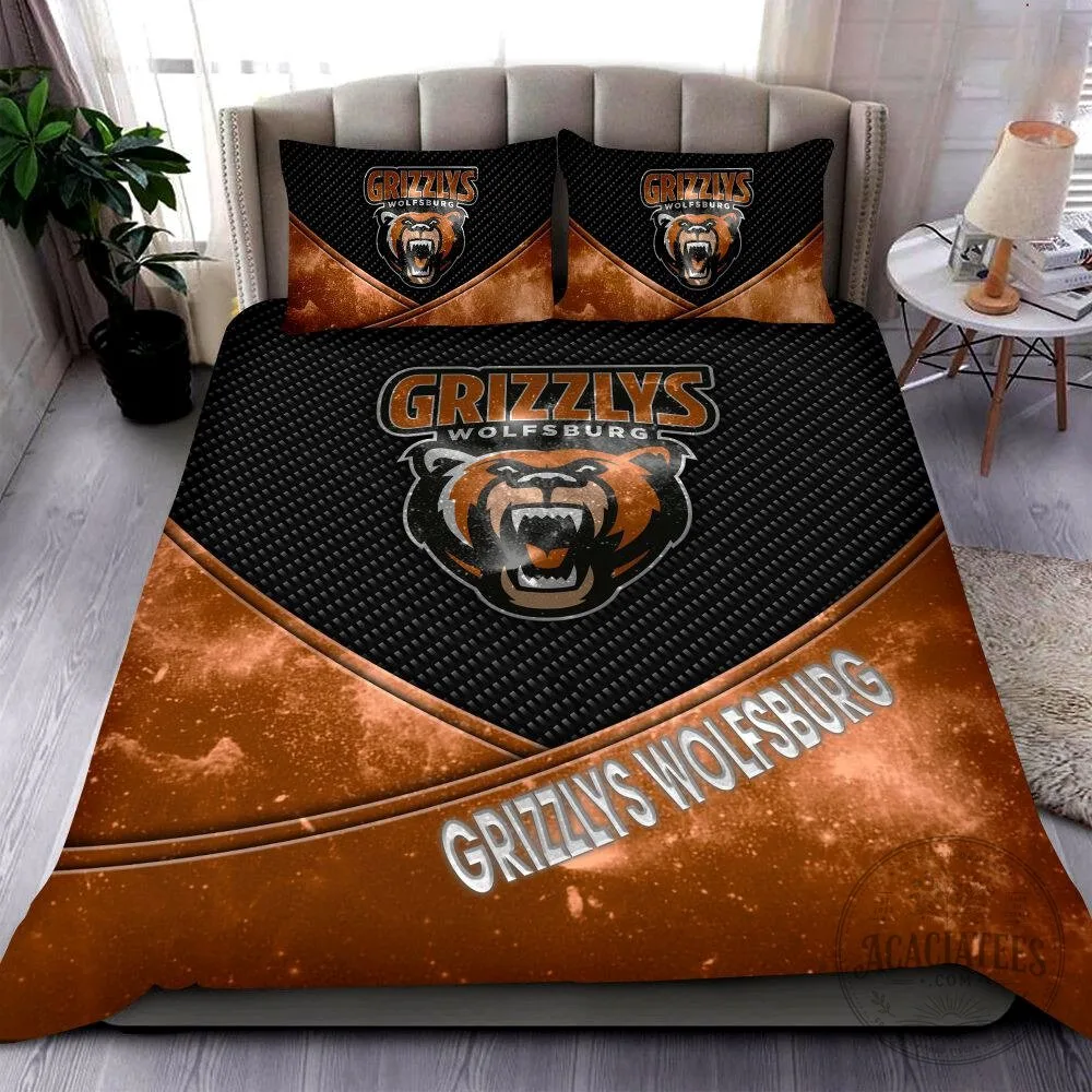 Grizzlys Wolfsburg Ice Hockey Team Logo Bedding Set