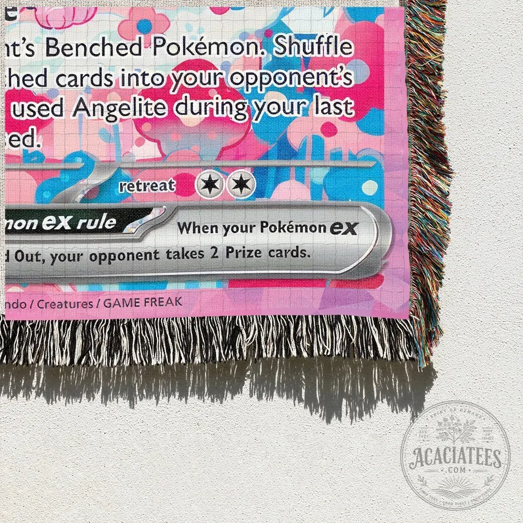 Sylveon Pokemon Trading Card Game Art Woven Blanket 11 Sylveon Pokemon Trading Card Game Art Woven Blanket