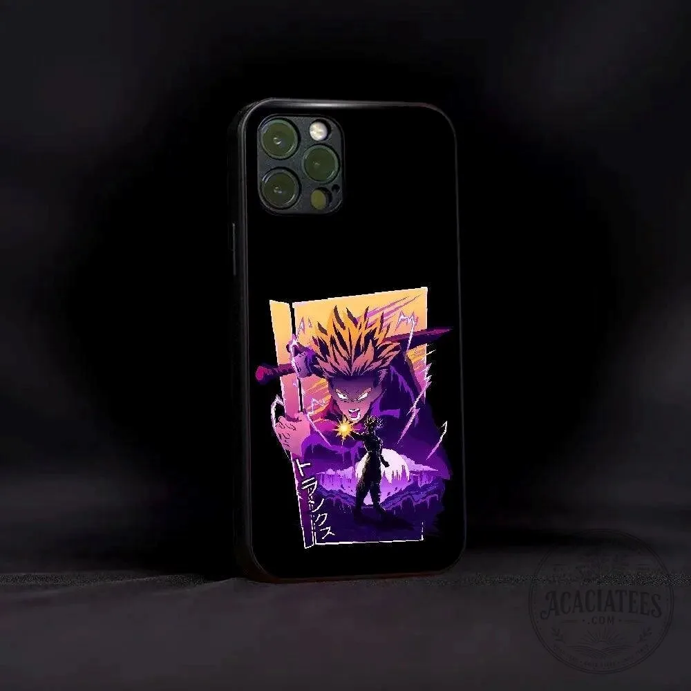 Dragon Ball Z Trunks Super Saiyan Come Let's Battle Glass Phone Case
