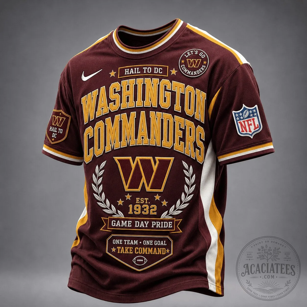 Washington Commanders NFL Football Game Day Premium Fan T-Shirt