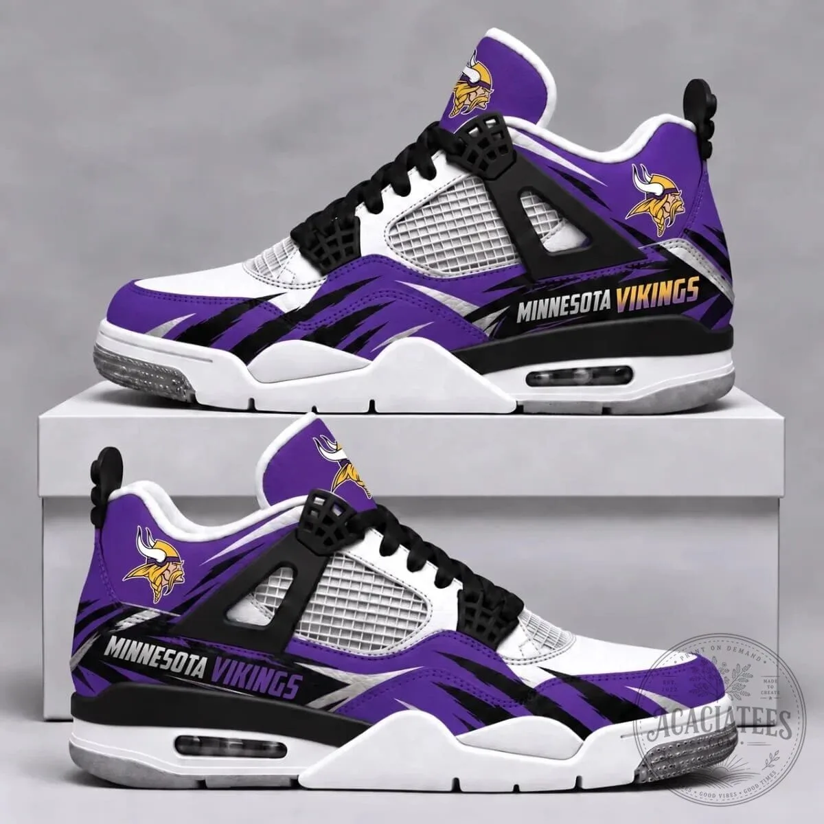 Minnesota Vikings NFL Fan Gear Custom Sneakers Shoes