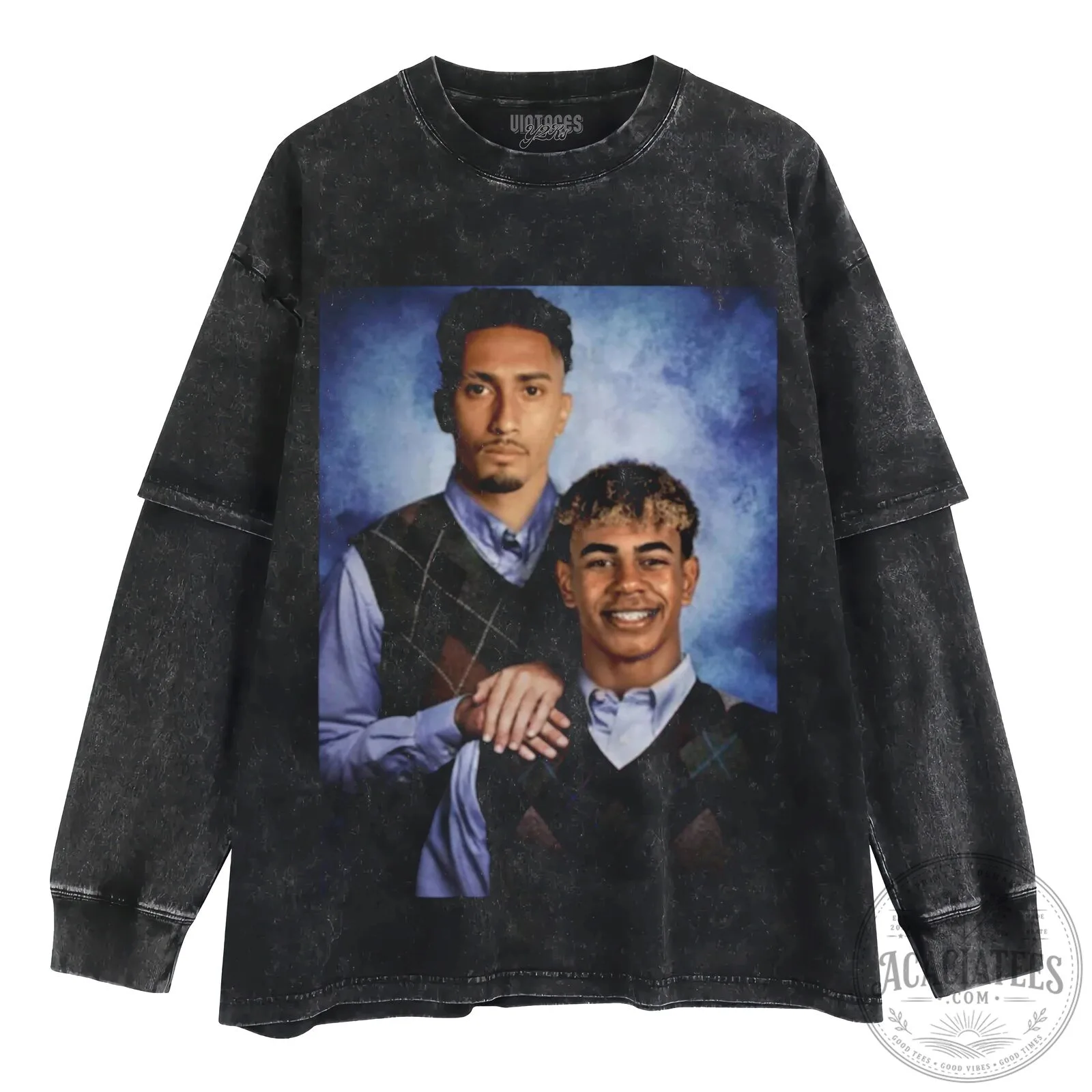 Lamine Yamal and Raphinha Step Brothers Layered Long Sleeve Shirt