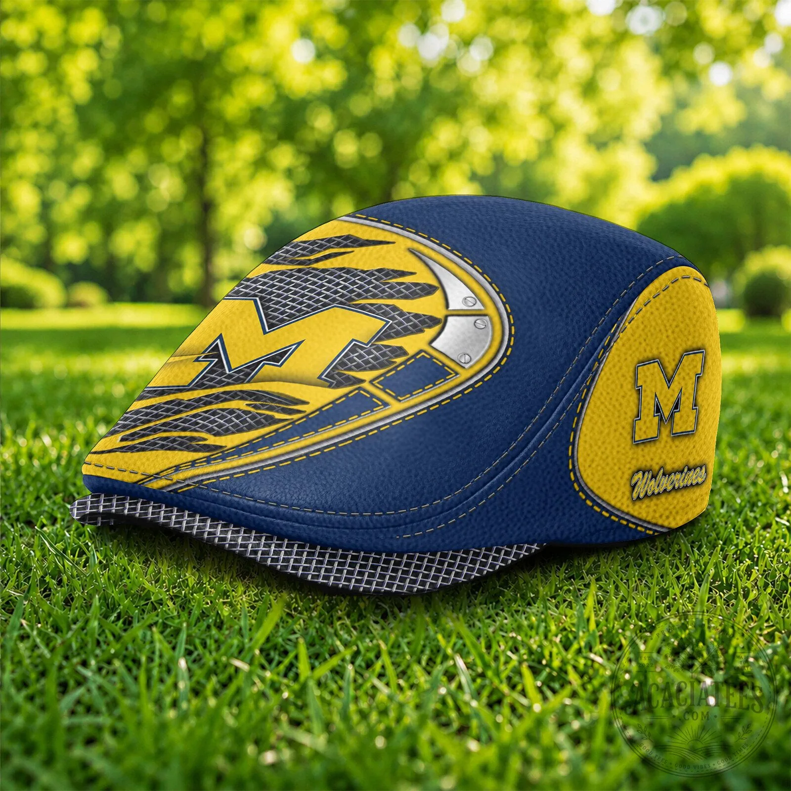 Michigan Wolverines NCAA Jeff Cap Flat Golf Hat