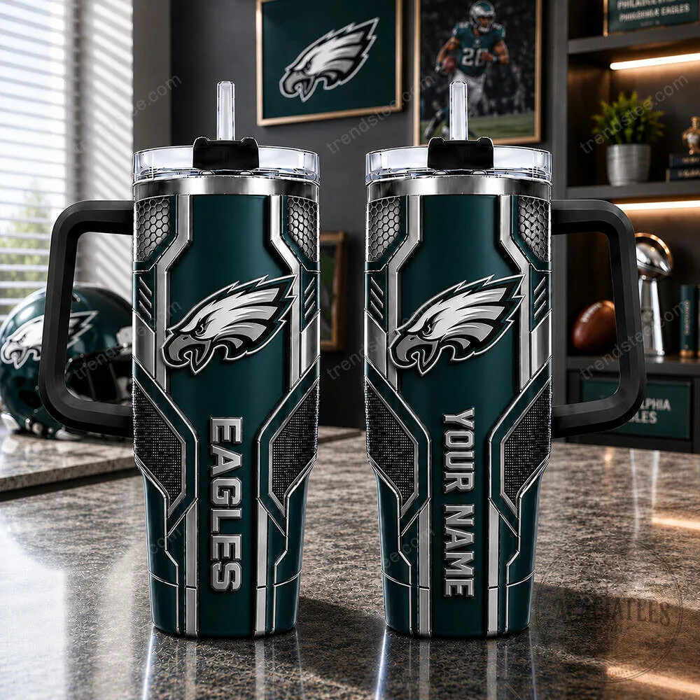 Philadelphia Eagles Football Team Logo Insulated Stainless Steel Tumbler