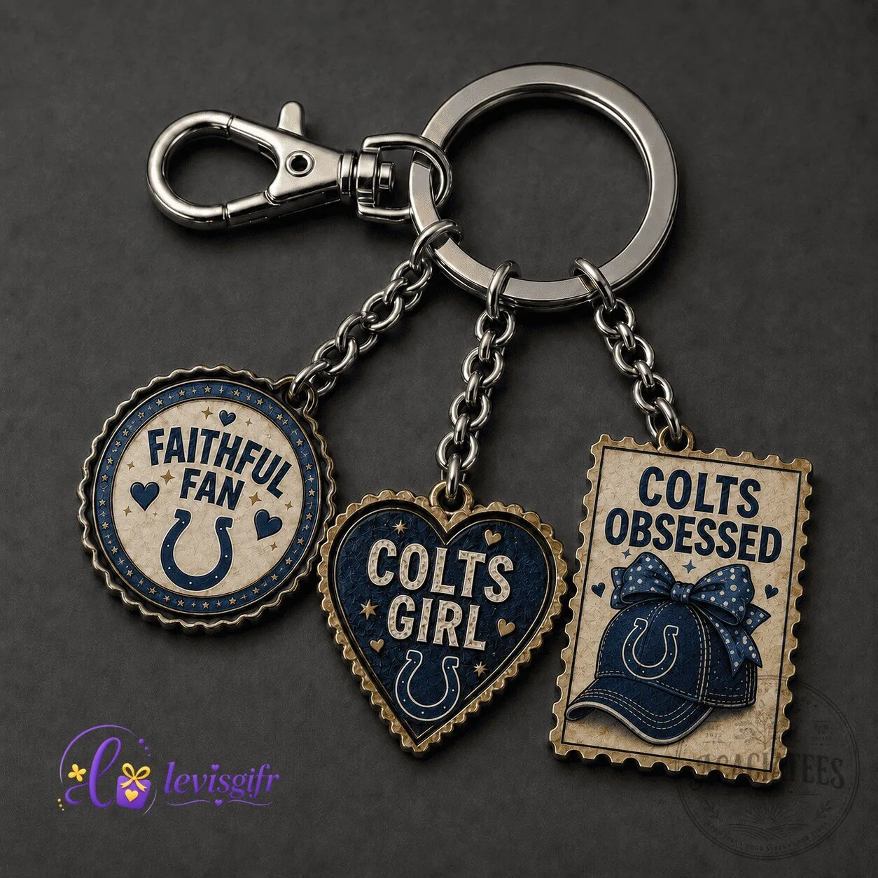 Indianapolis Colts Football Team Fan Keychain