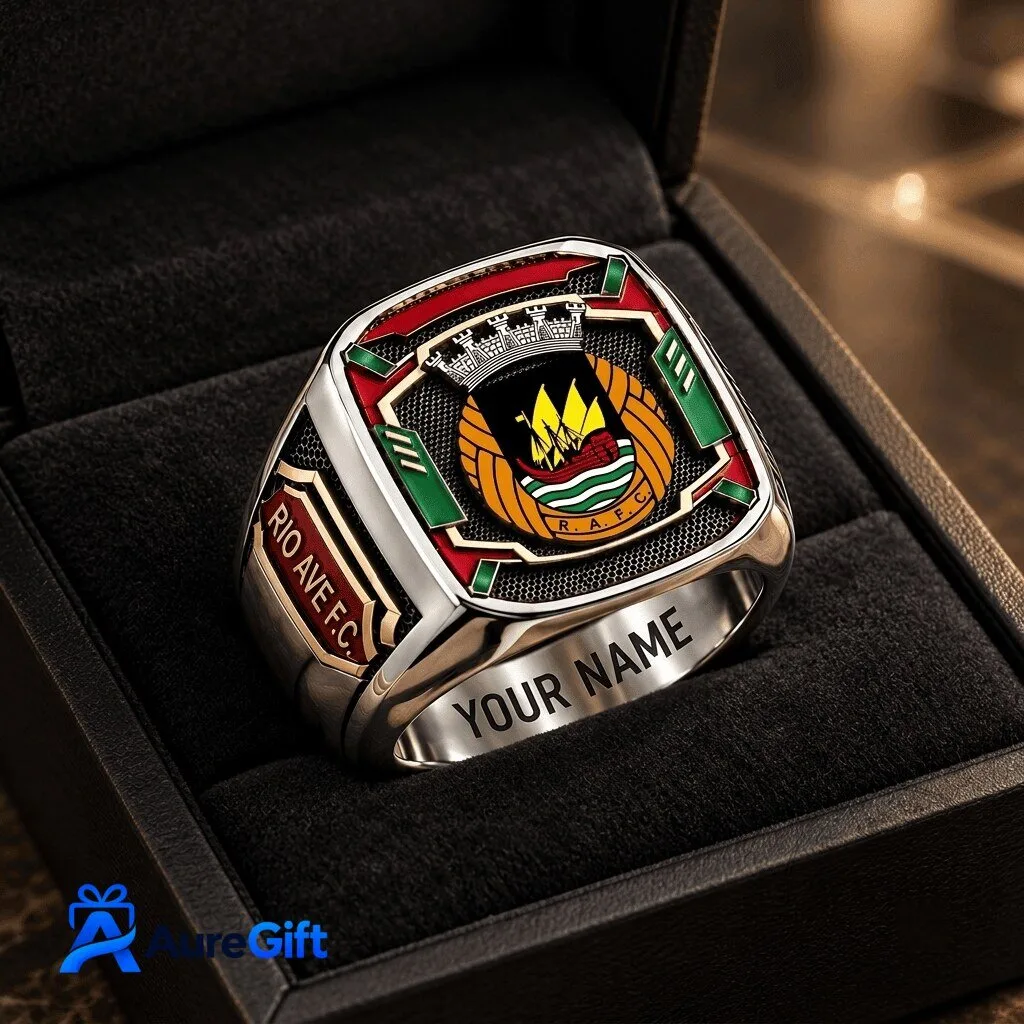 Rio Ave F.C. Primeira Liga Custom Engraved Fan Ring