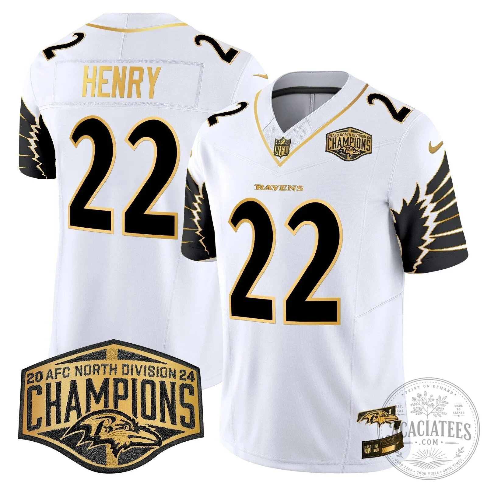 Henry Football Jersey for Baltimore Ravens 2024 AFC North Division Champions 50 Henry Football Jersey for Baltimore Ravens 2024 AFC North Division Champions