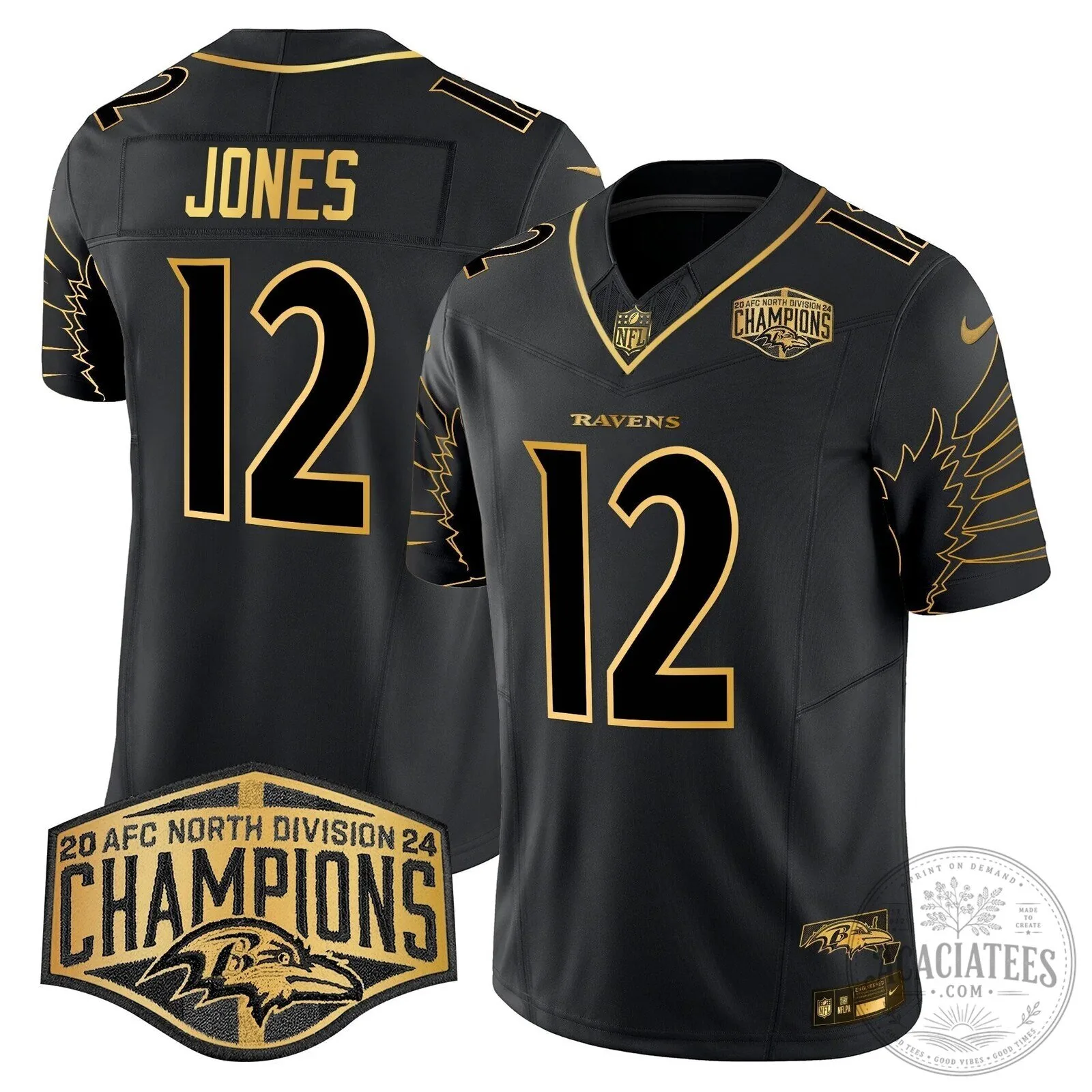 Henry Football Jersey for Baltimore Ravens 2024 AFC North Division Champions 68 Henry Football Jersey for Baltimore Ravens 2024 AFC North Division Champions