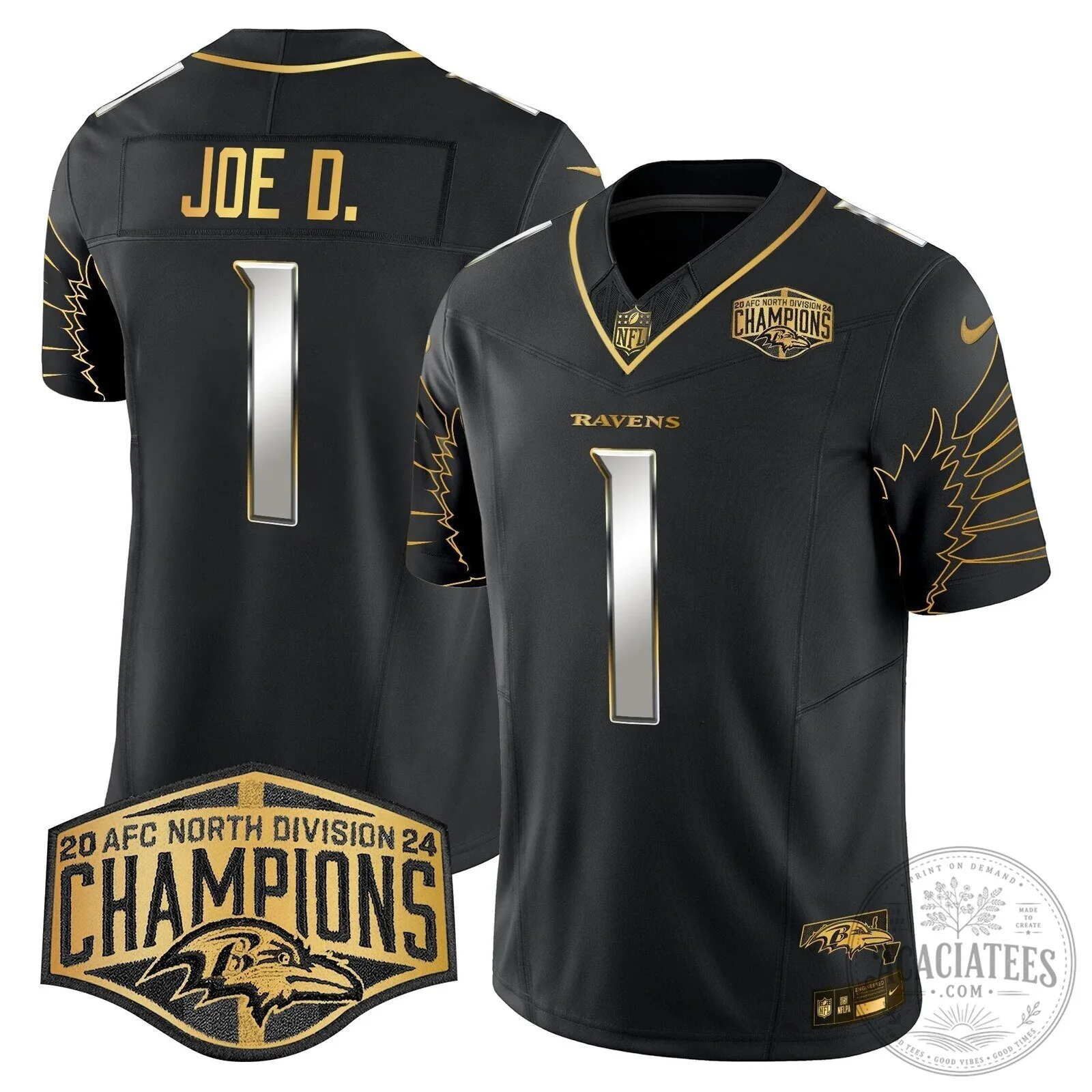 Henry Football Jersey for Baltimore Ravens 2024 AFC North Division Champions 75 Henry Football Jersey for Baltimore Ravens 2024 AFC North Division Champions