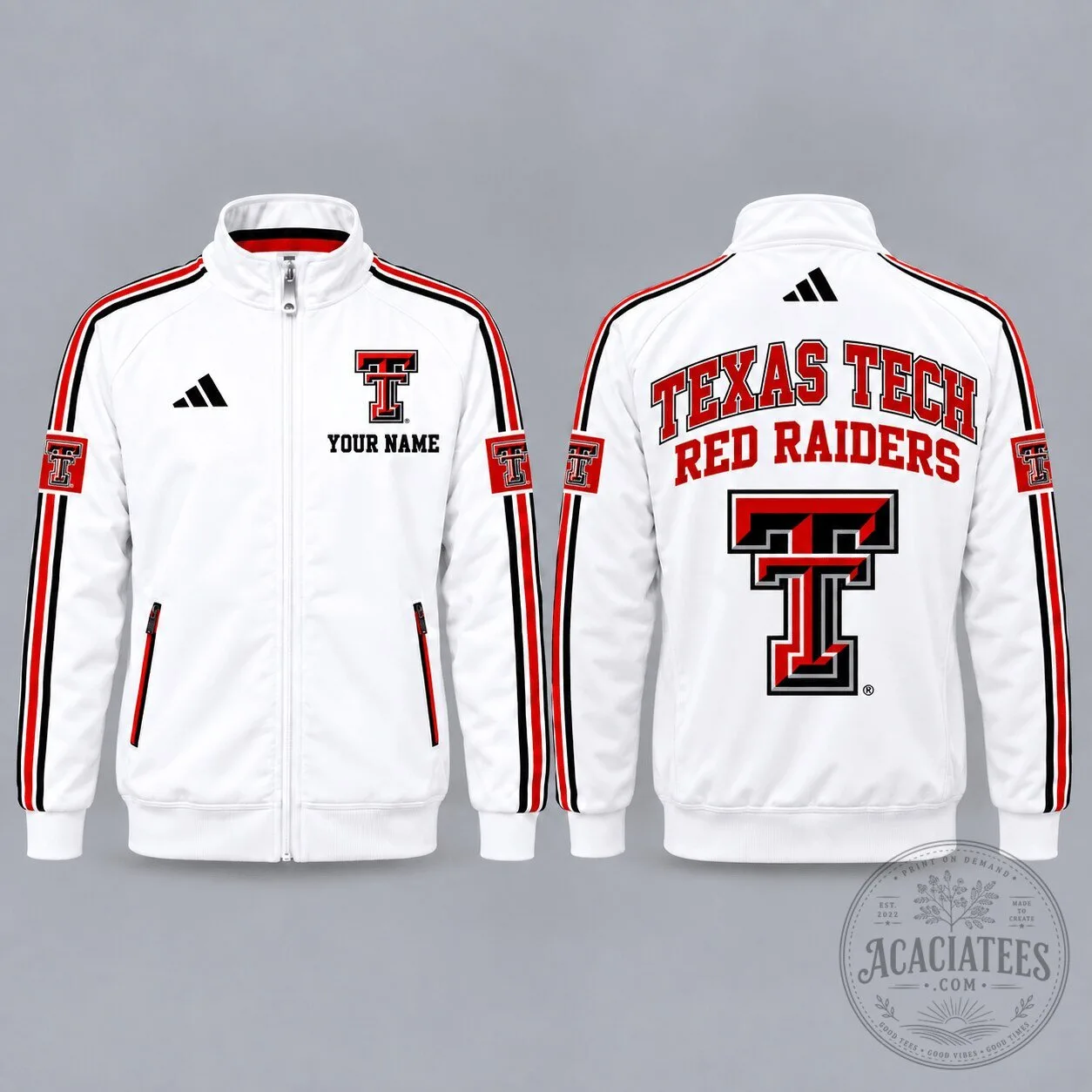 Texas Tech Red Raiders Personalized Full-Zip Track Jacket