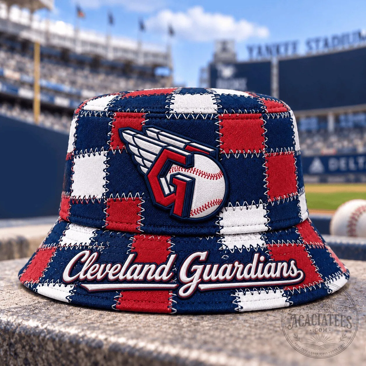 Cleveland Guardians Baseball Team Patchwork Bucket Hat