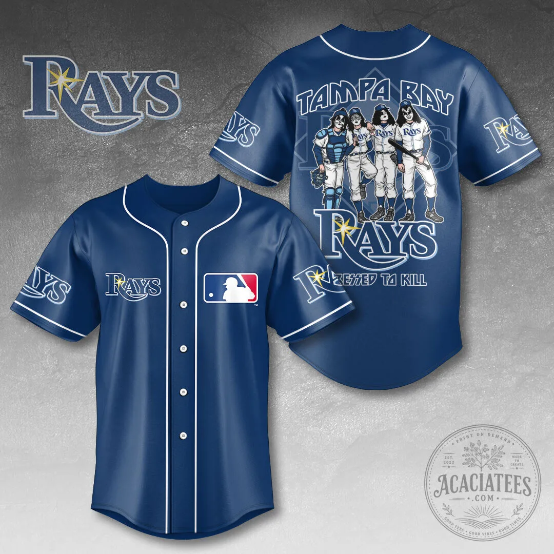 Tampa Bay Rays Baseball Kiss Band Rock and Roll Music Jersey