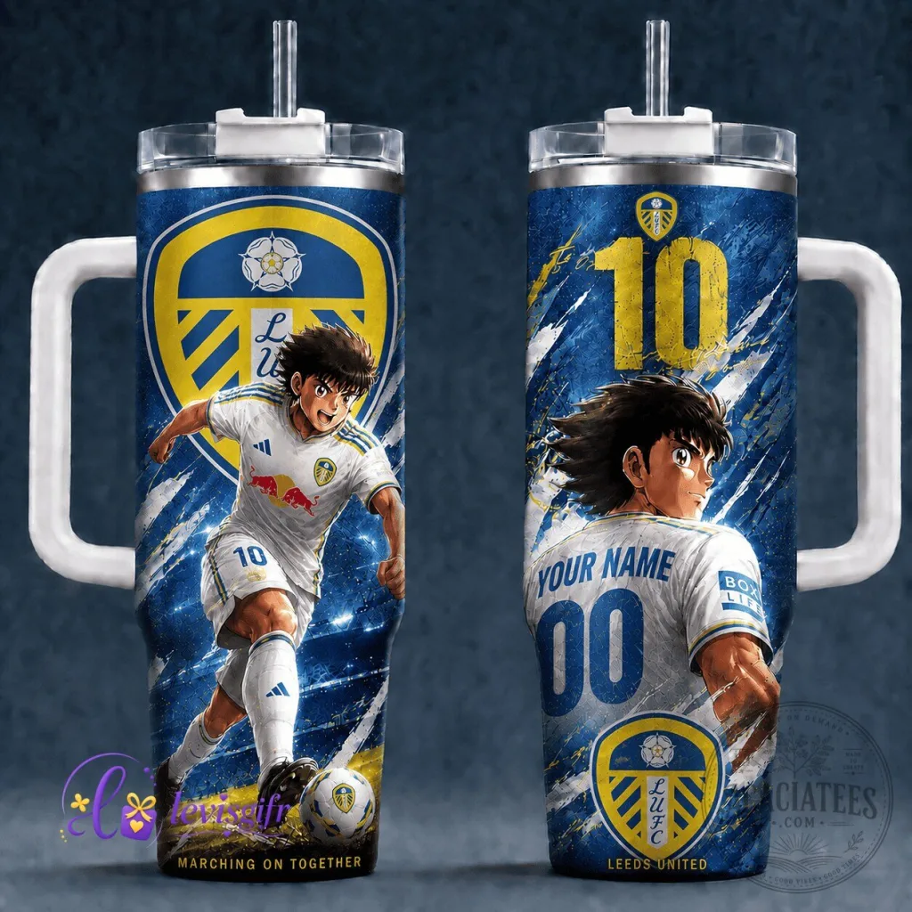 Leeds United Football Club Anime Art Personalized Stainless Steel Tumbler Leeds United Football Club Anime Art Personalized Stainless Steel Tumbler
