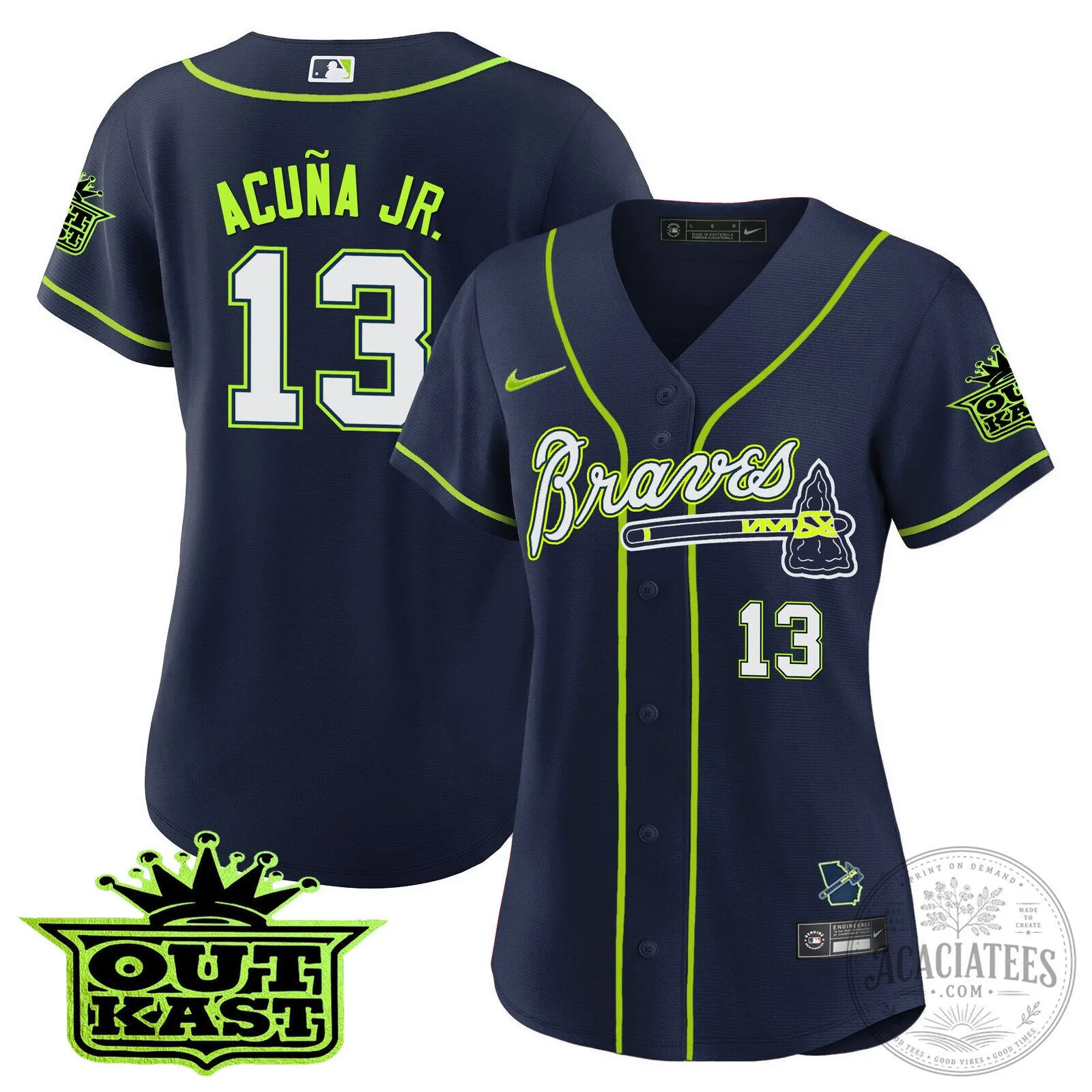 Ronald Acuña Jr. Atlanta Braves Outkast Baseball Jersey