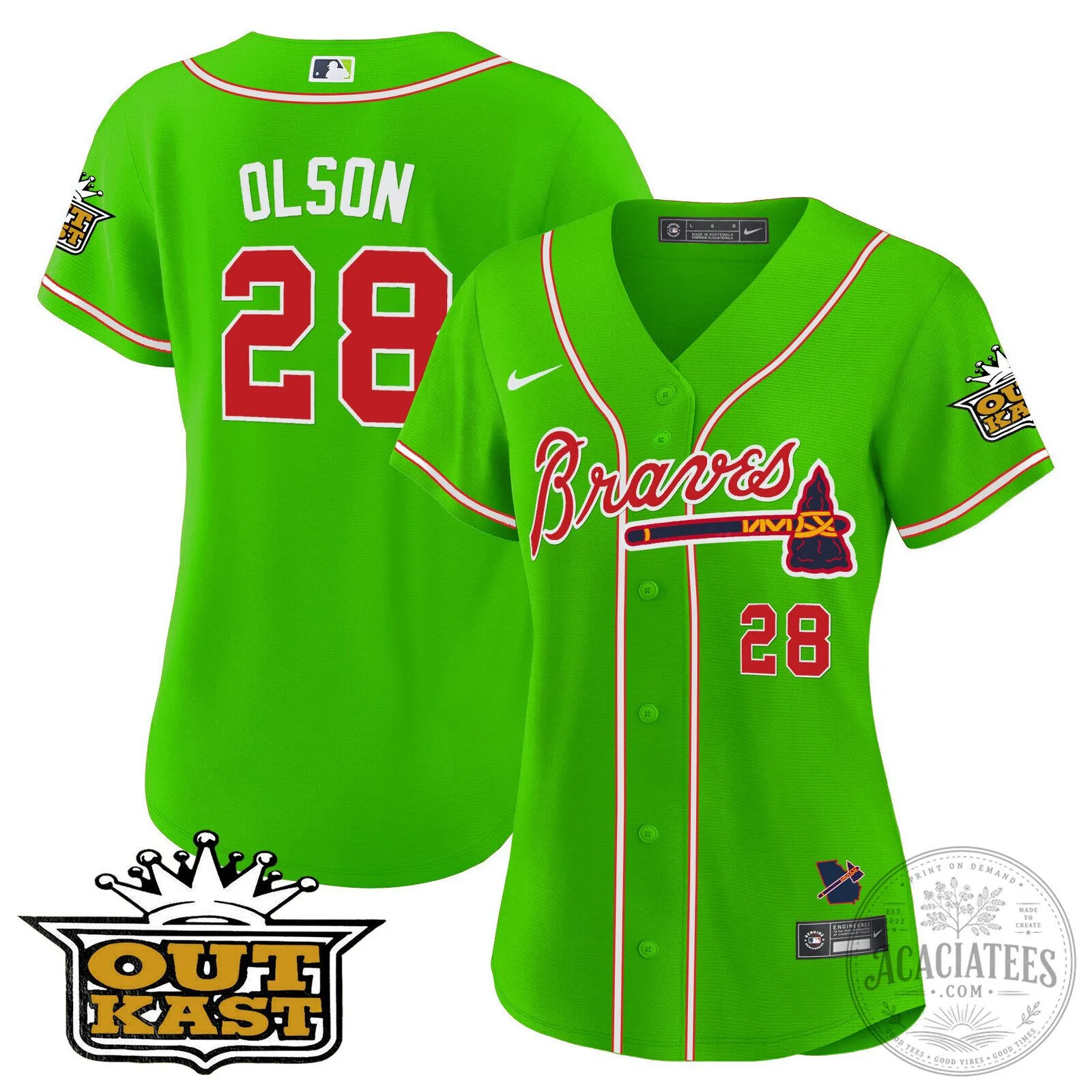 Ronald Acuña Jr. Atlanta Braves Outkast Baseball Jersey 73 Ronald Acuña Jr. Atlanta Braves Outkast Baseball Jersey
