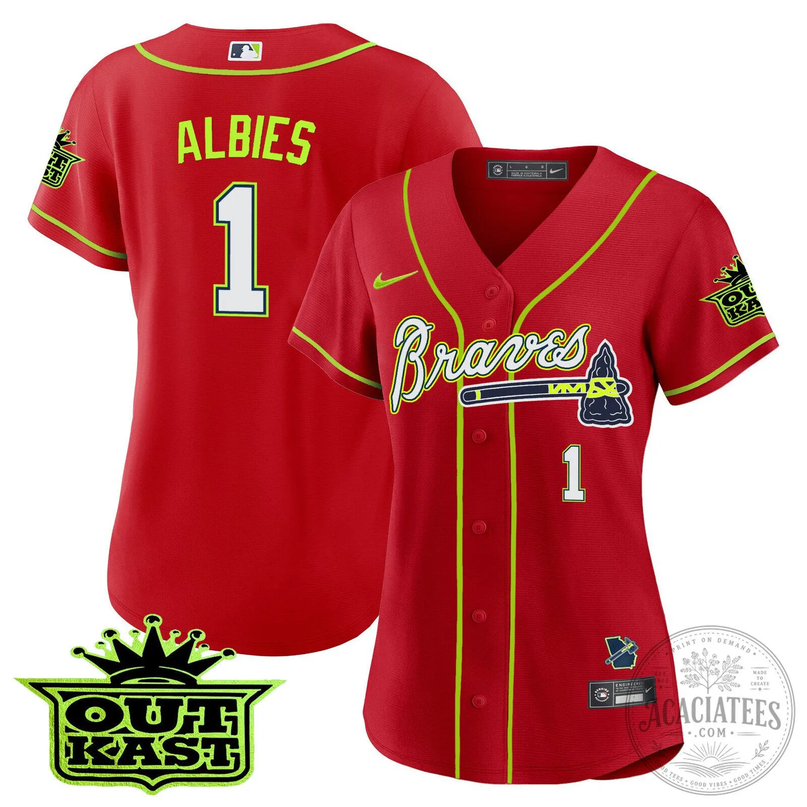 Ronald Acuña Jr. Atlanta Braves Outkast Baseball Jersey 83 Ronald Acuña Jr. Atlanta Braves Outkast Baseball Jersey